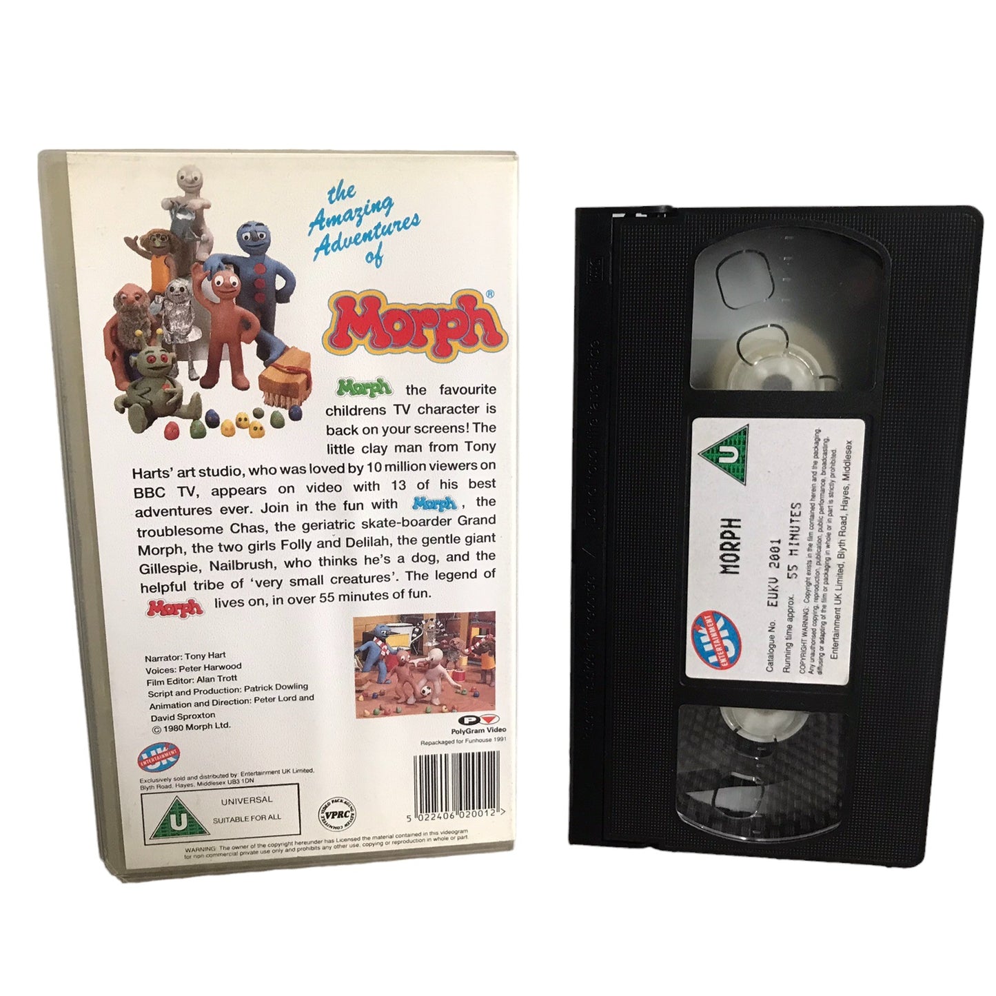 Morph - Merlin Crossingham - UK Entertainment - Childrens - Pal - VHS-