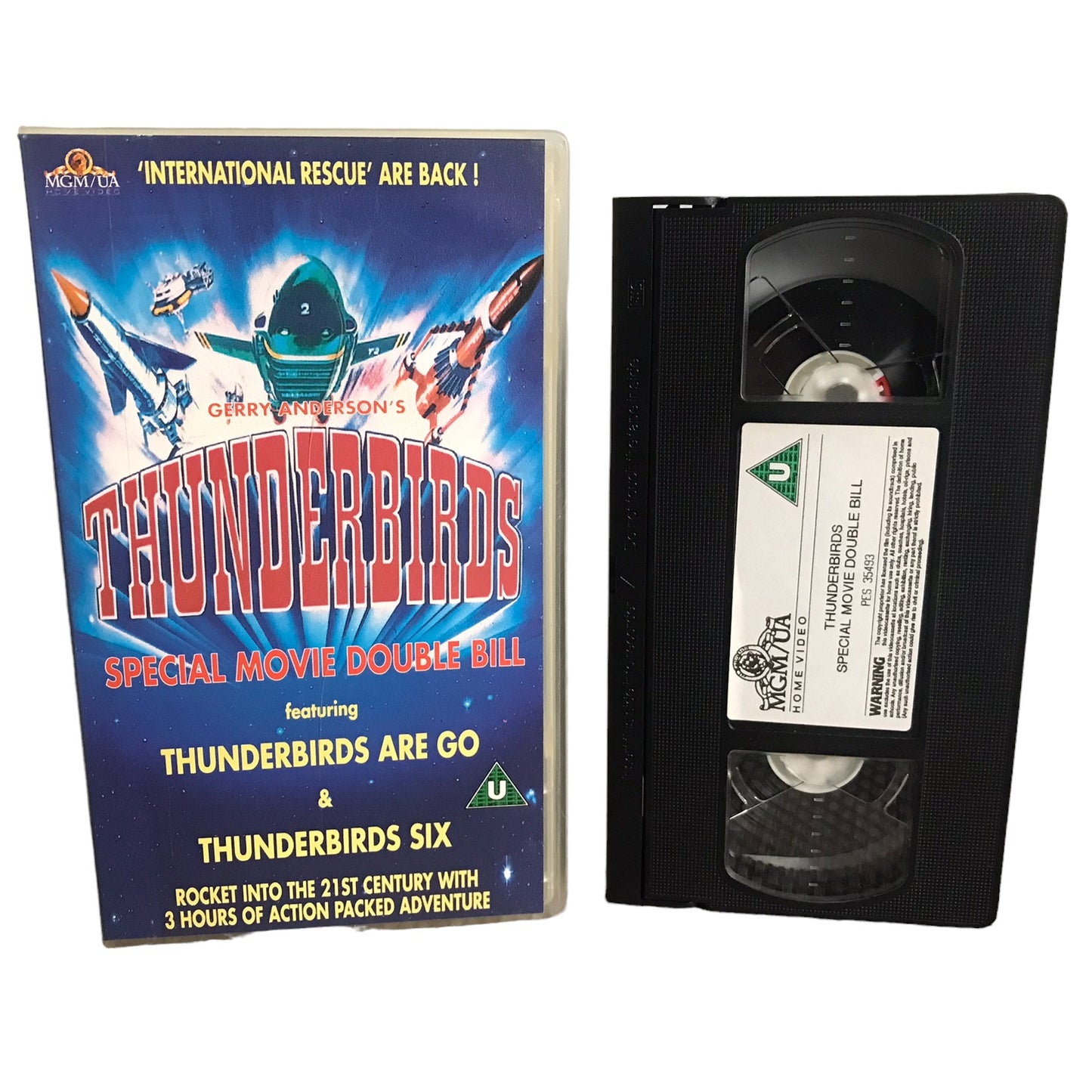 Thunderbirds Special Movie Double Bill - MGM/UA Home Video - Childrens - Pal - VHS-