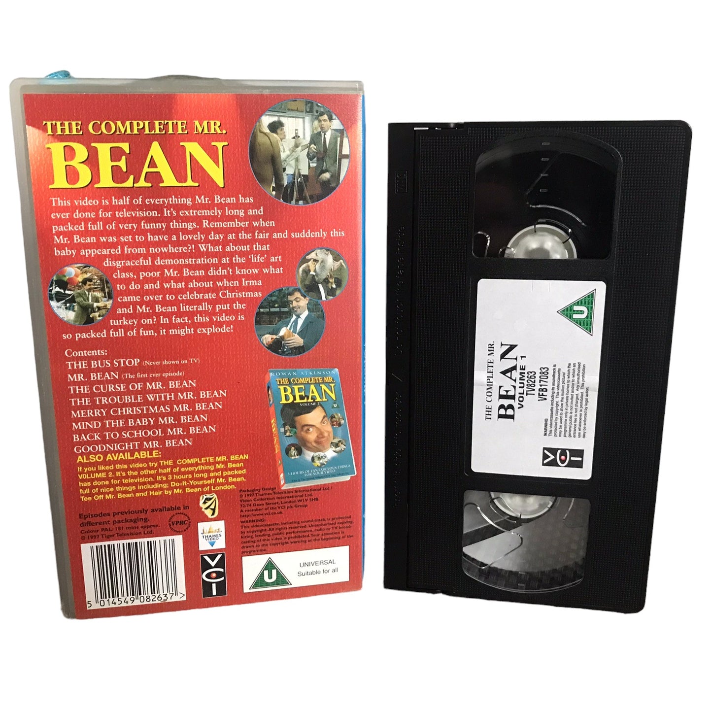 The Complete Mr. Bean - Volume 1 - Robin Driscoll - VCI - Childrens - Pal - VHS-