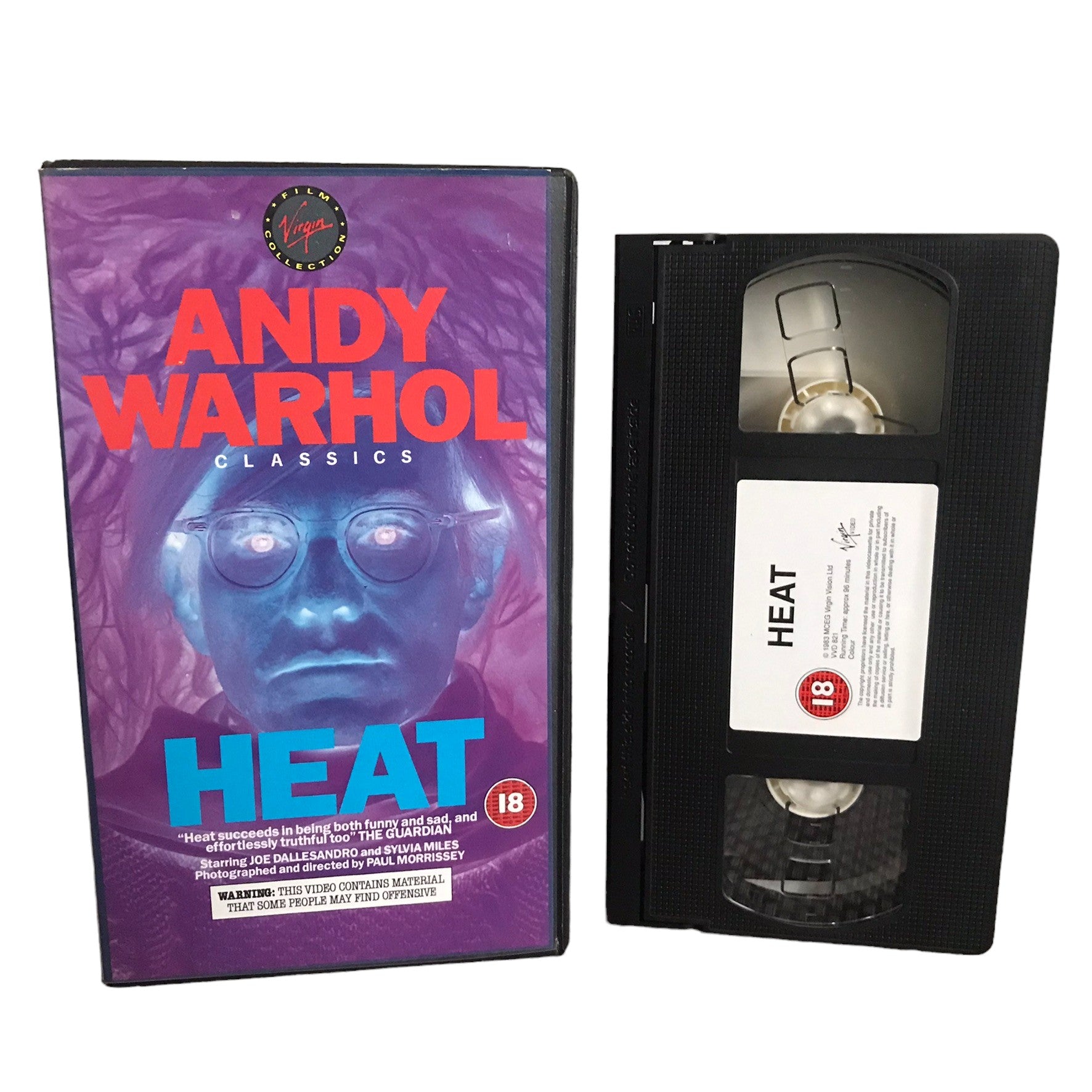 Andy Warhol Classics - Heat - Joe Dallesandro - MCEG Virgin - Drama - Pal - VHS-