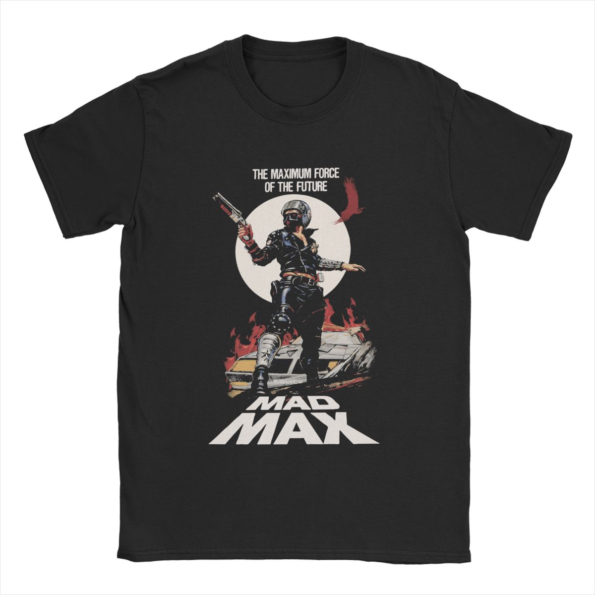 Mad Max - T-Shirt For The Film Buff - Classic Action - Movie Wear Fan Garment-Black-S-