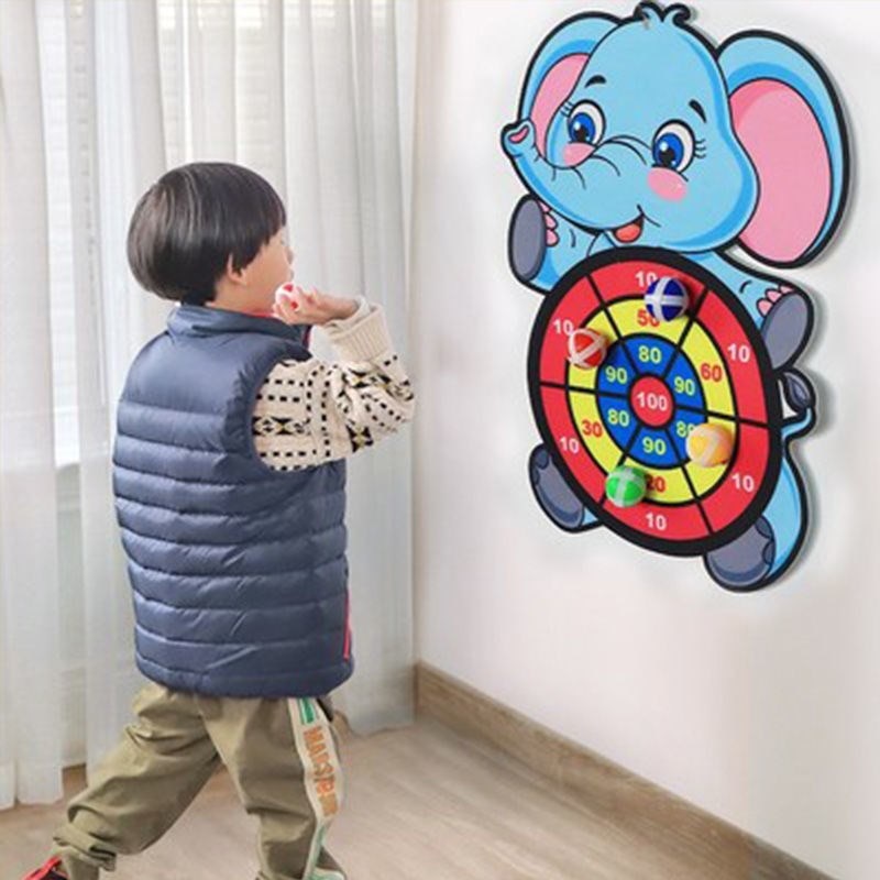 Sticky Ball Dart Board Target Sports Game Toys For Children Outdoor Party Toys Target Sticky Ball Throw Educational Board Games-