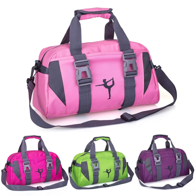 Yoga Fitness Bag Waterproof Nylon Training Shoulder Crossbody Sport Bag For Women Fitness Travel Duffel Clothes Gym Bags-