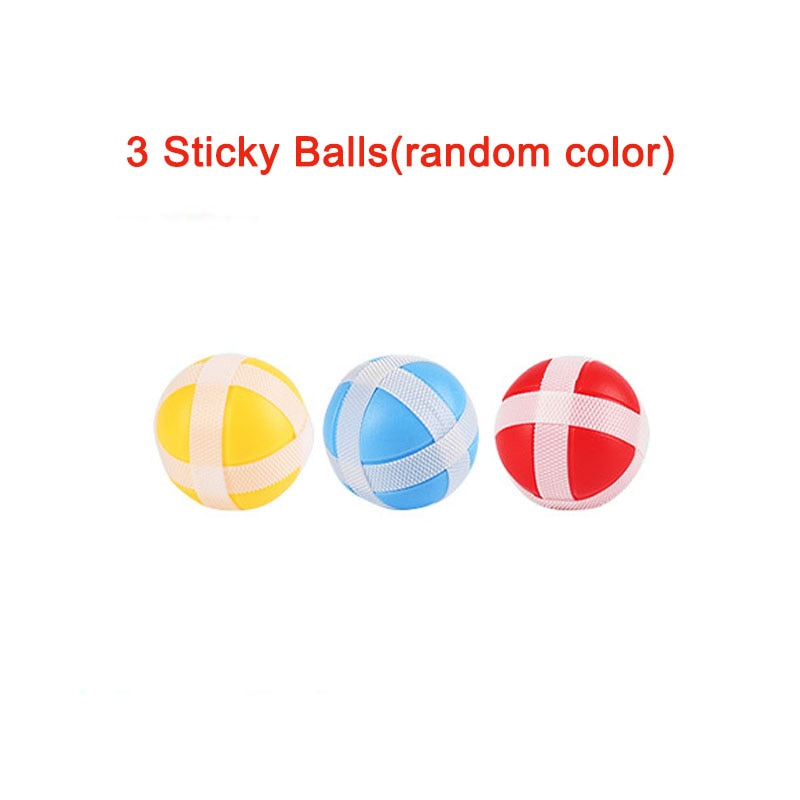 Sticky Ball Dart Board Target Sports Game Toys For Children Outdoor Party Toys Target Sticky Ball Throw Educational Board Games-3pcs balls-