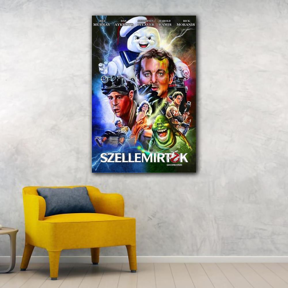 Ghostbusters Iconic Slimer Art 80s Movie Wallpaper For The Cinem –  Golden Class Movies LTD