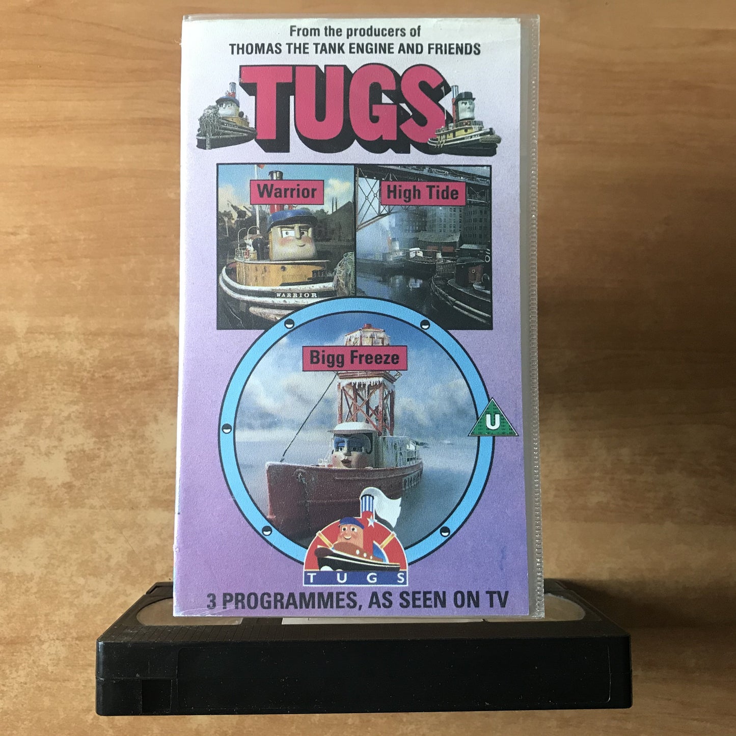 Tugs: Warrior / High Tide / Big Freeze - Children’s Video (1988) - D.Mitton - VHS-