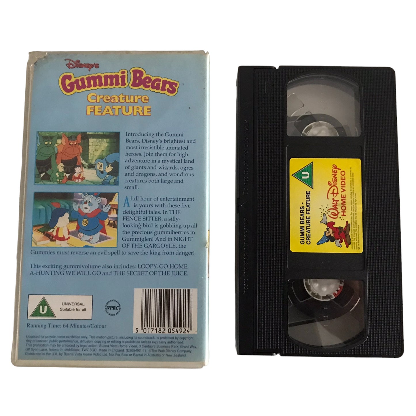 Gummi Bears- Creature Feature - VPRC - Kids - Pal - VHS 5017182054924 ...