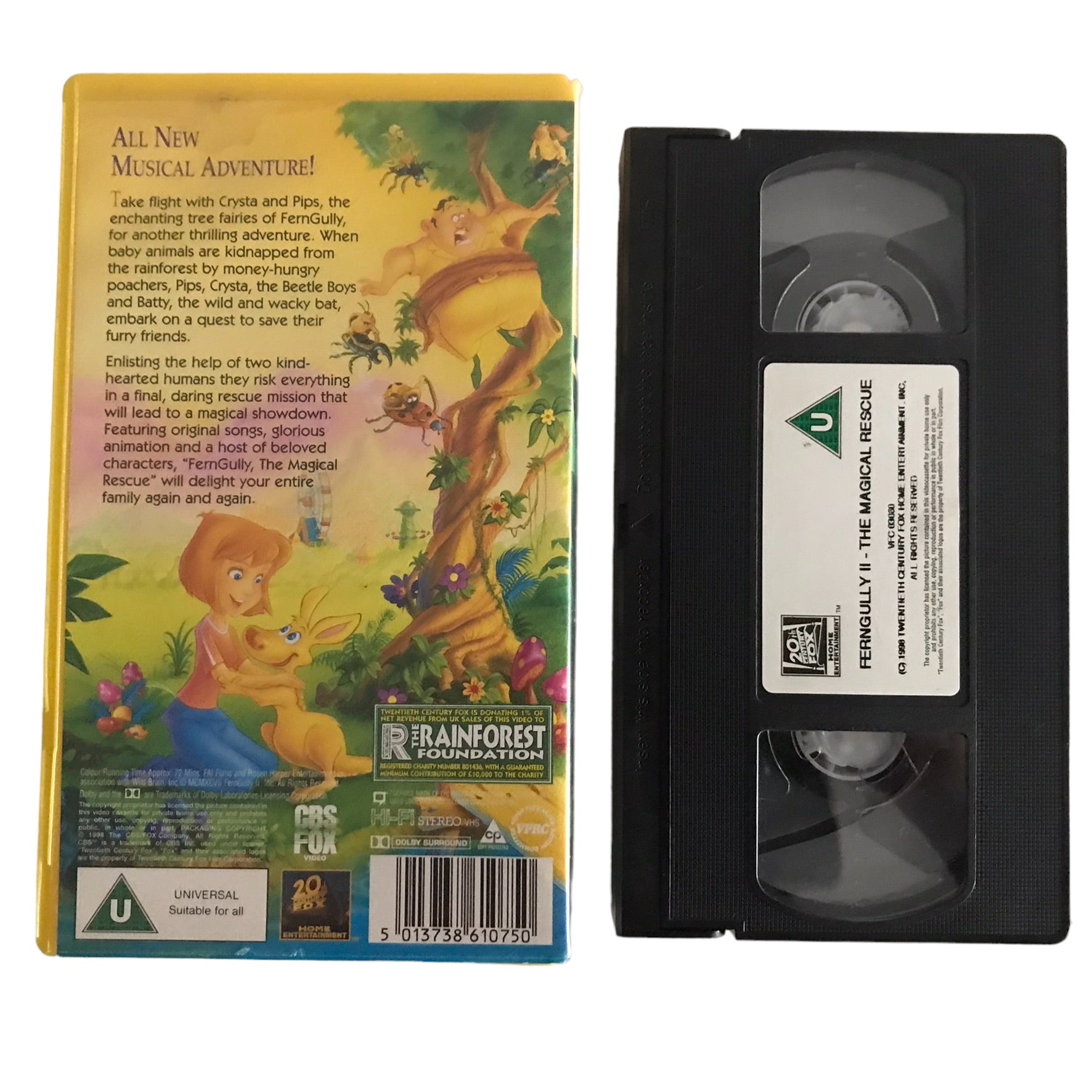 FernGully The Magical Rescue - Home Entertainment - VIC03060 - Kids - Pal - VHS-