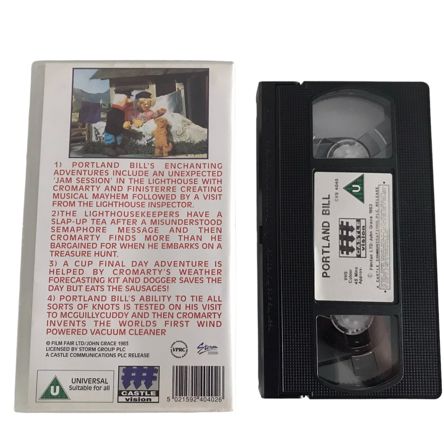 Portland Bill - Castle Vision - CVS4040 - Kids - Pal - VHS-