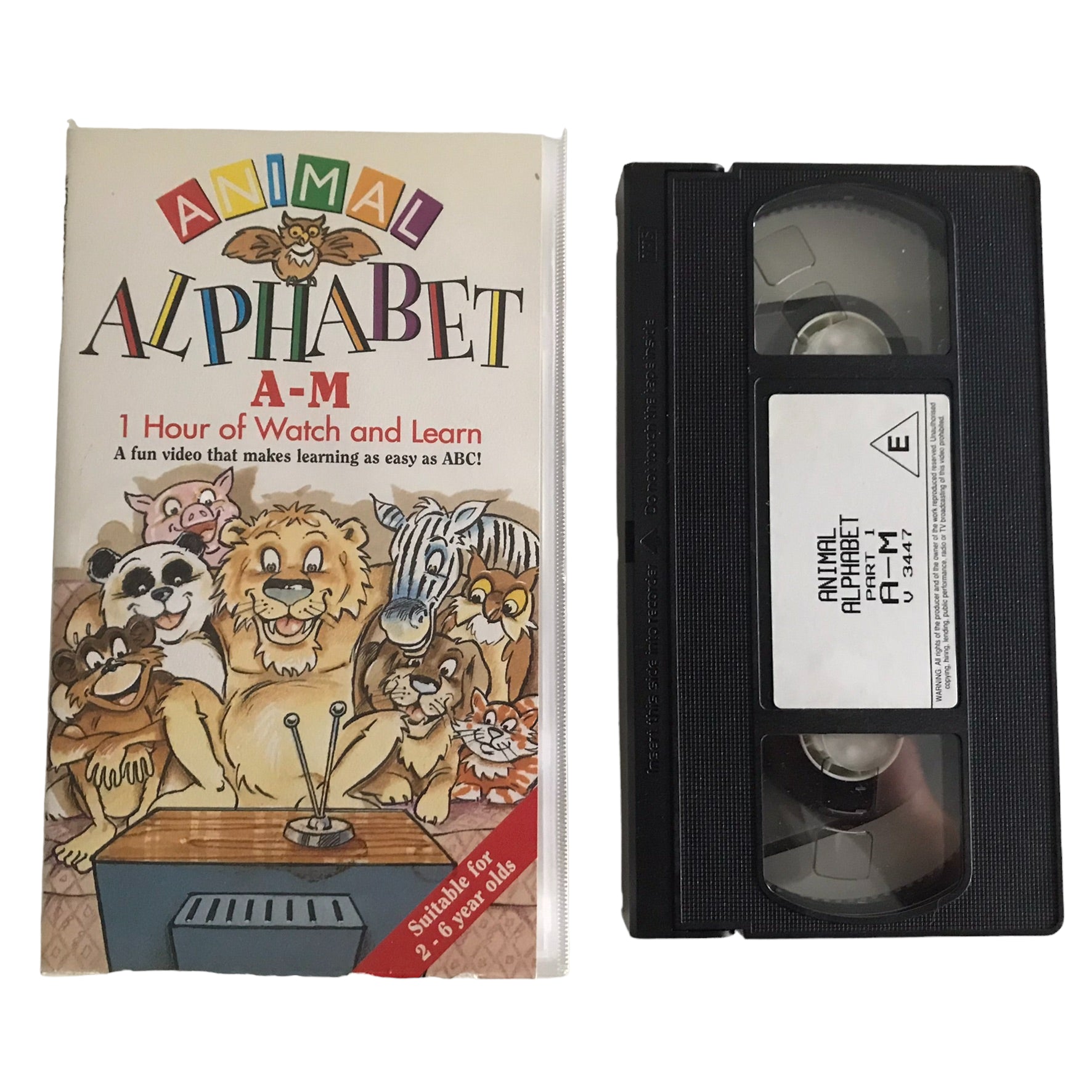 Animal Alphabet - Part 1 - A to M - M.I.A Video - V3447 - Kids - Pal - VHS-