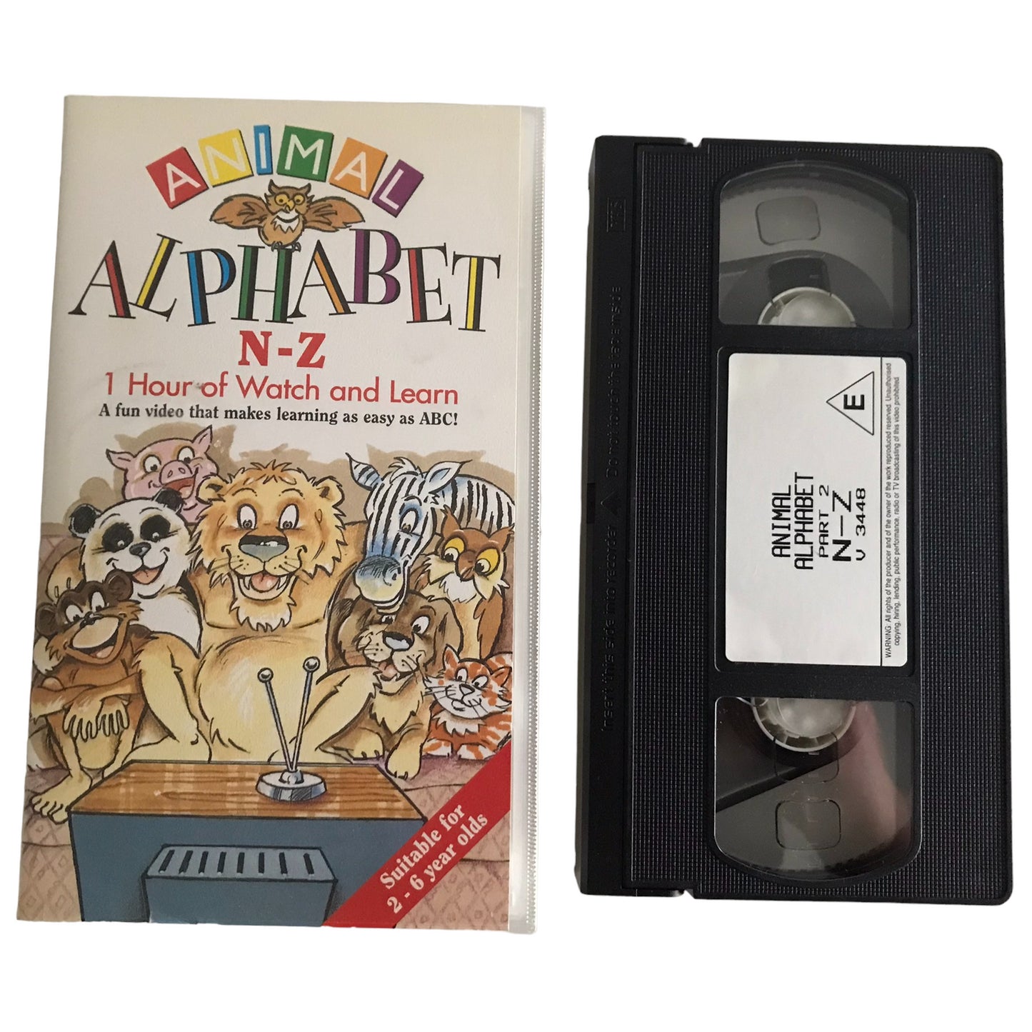 Animal Alphabet - Part 1 - N to Z - M.I.A Video - V3448 - Kids - Pal - VHS-