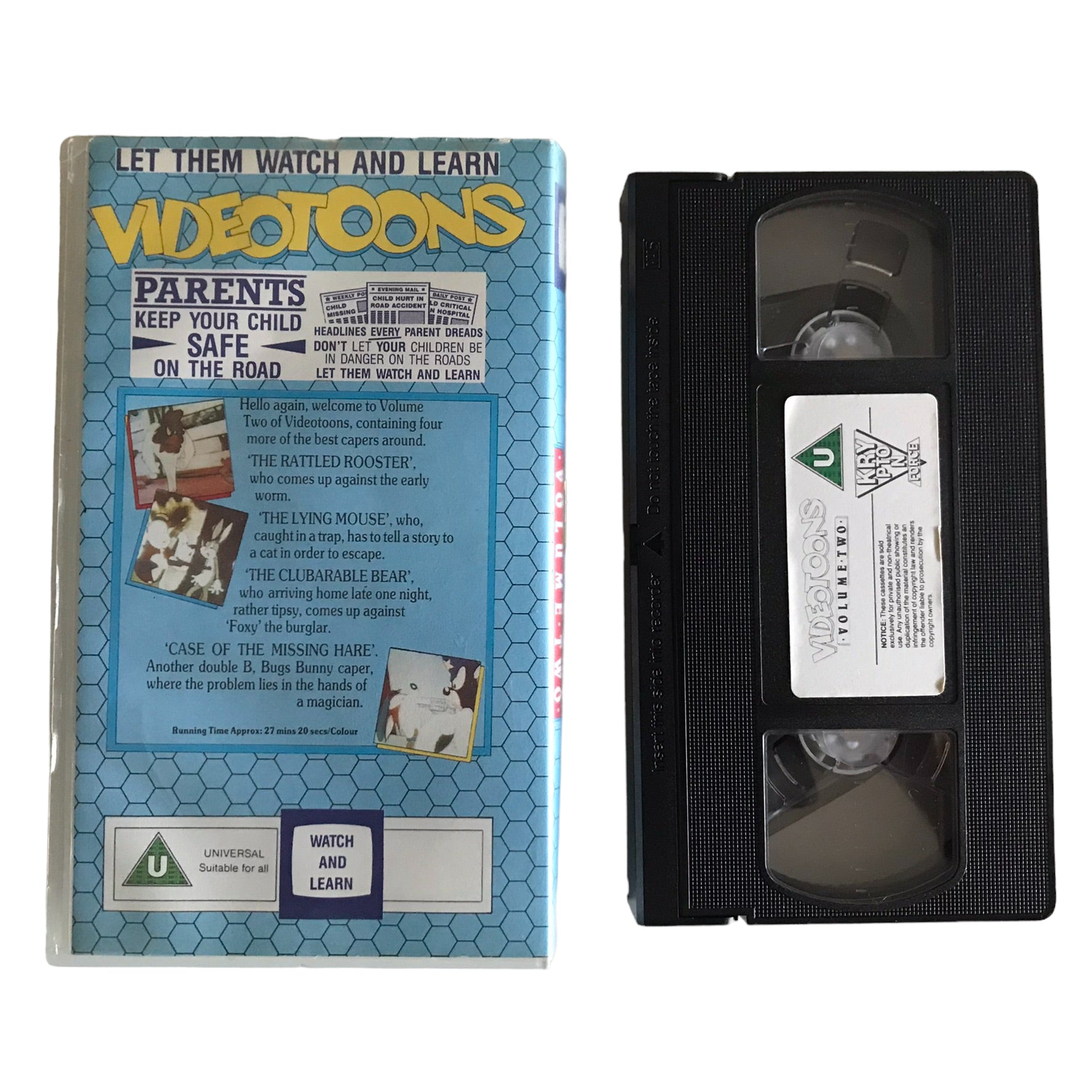 Videotoons Volume Two - Kids - Pal - VHS-