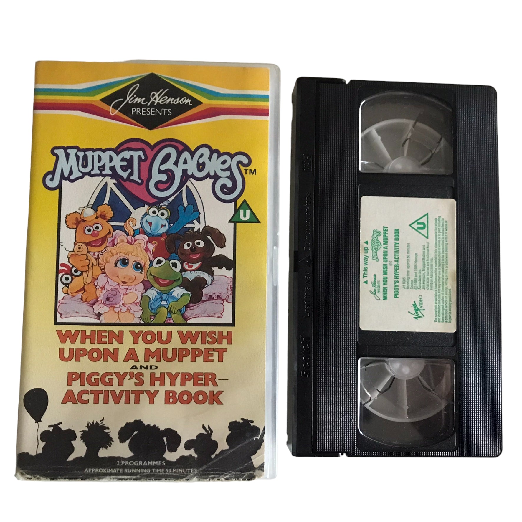 When You Wish Upon A Muppet And Piggy's Hyper Activity Book - Virgin Video - Kids - Pal - VHS-