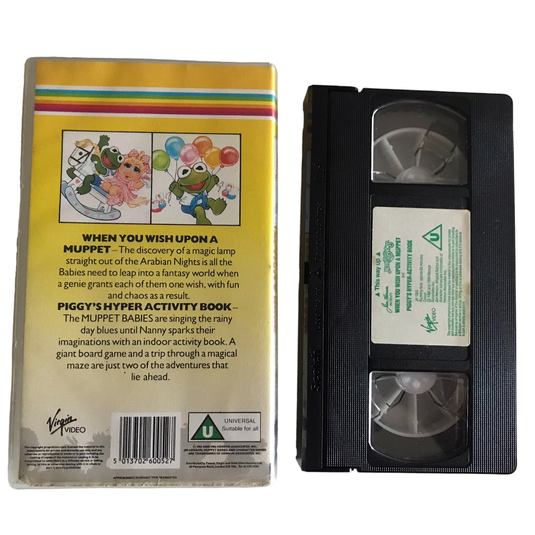 When You Wish Upon A Muppet And Piggy's Hyper Activity Book - Virgin Video - Kids - Pal - VHS-