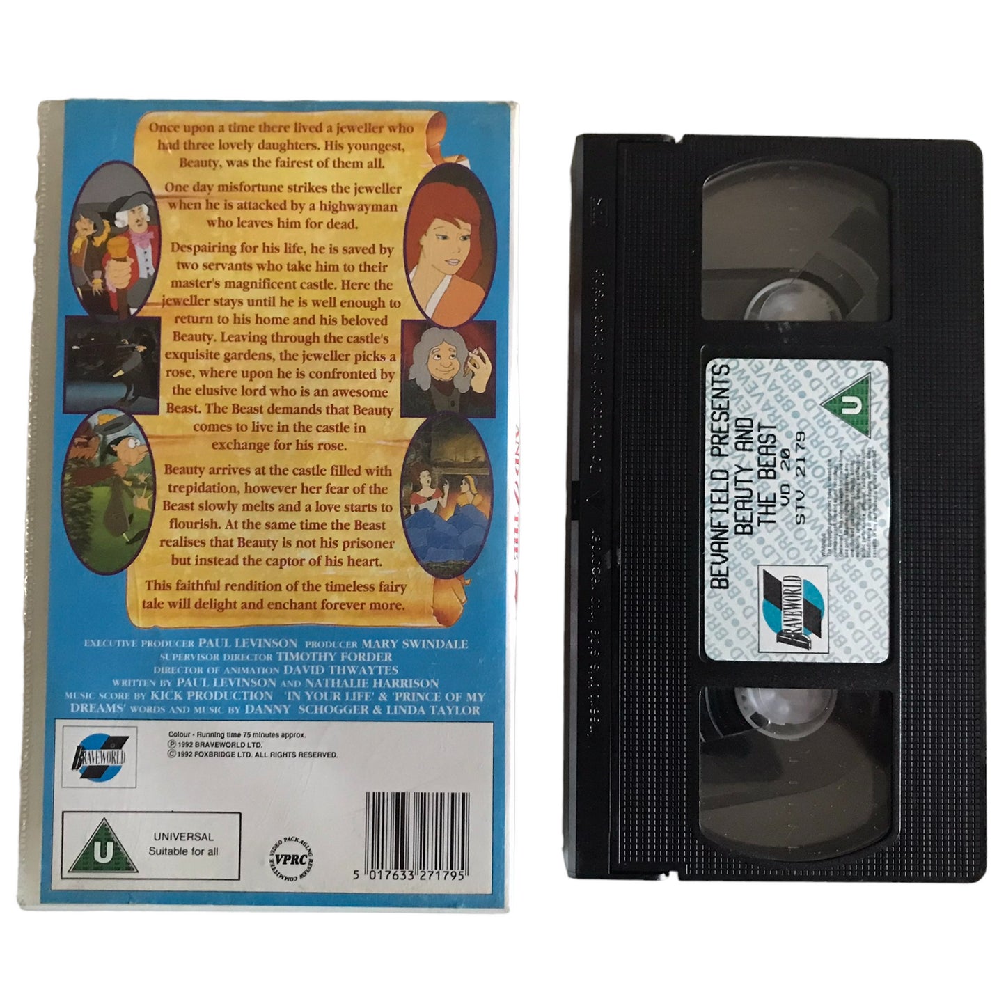 Beauty And The Beast - Brave World - STV2179 - Kids - Pal - VHS-