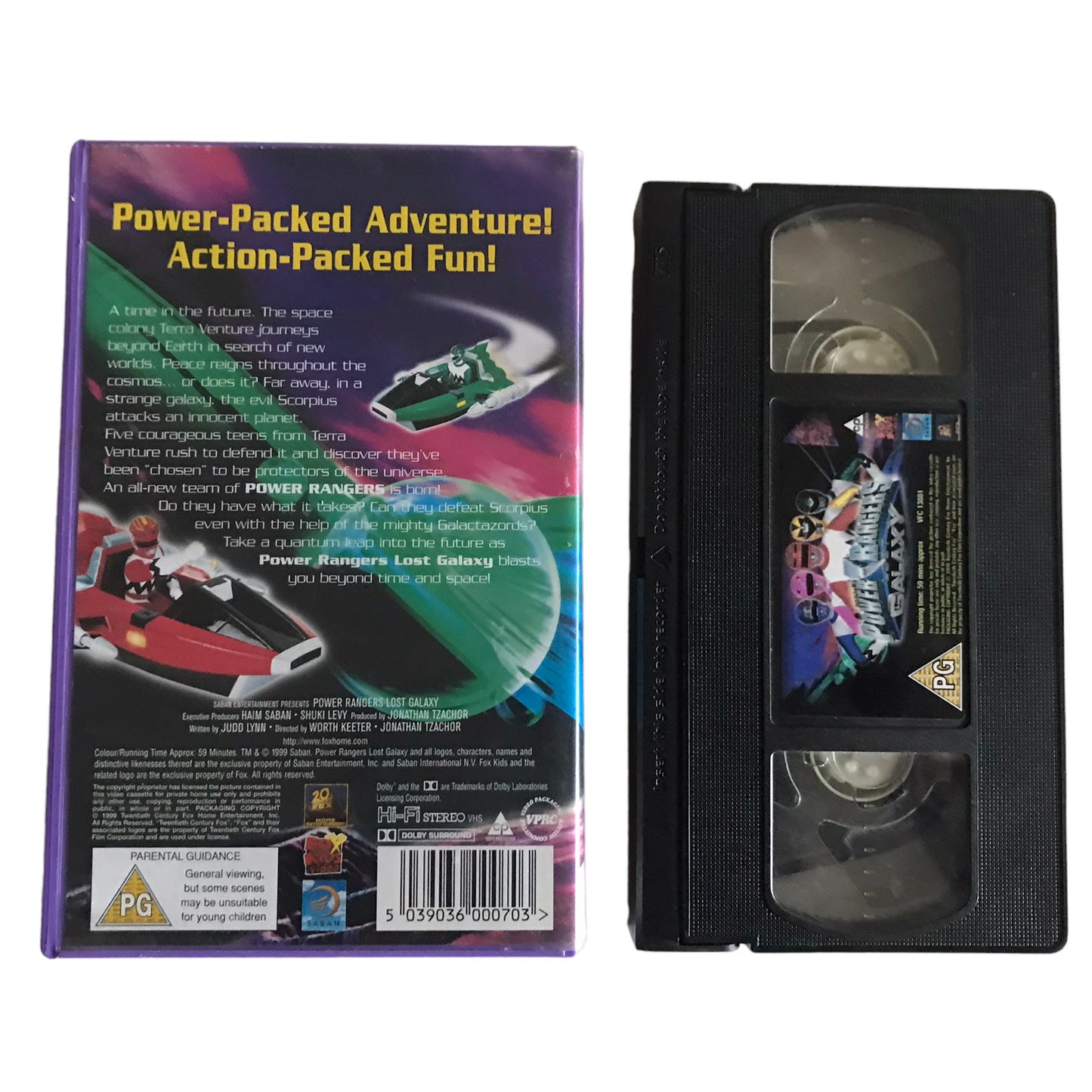 Power Rangers - Lost Galaxy - Archie Kao - 20th Century Fox - Kids - Pal - VHS-