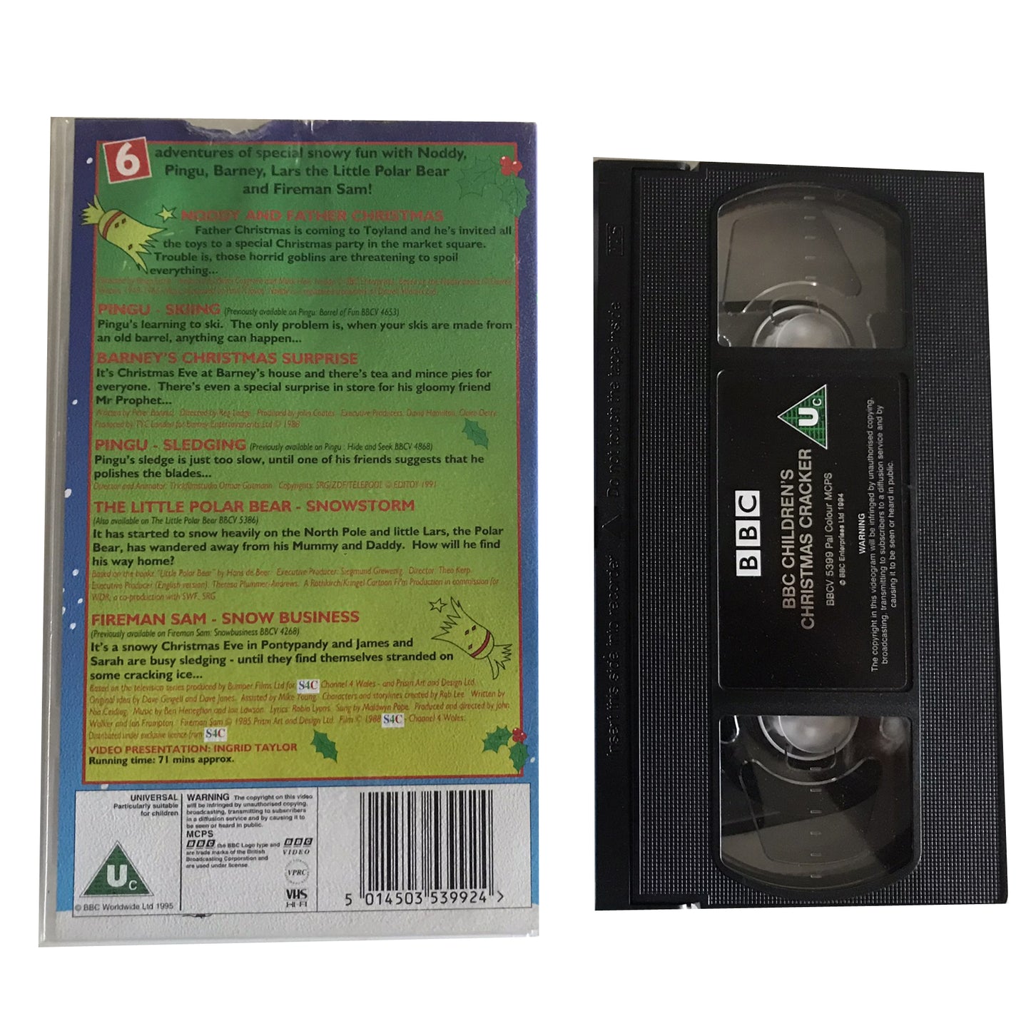 Children's Christmas Cracker - BBC Video - BBCV5399 - Kids - Pal - VHS-