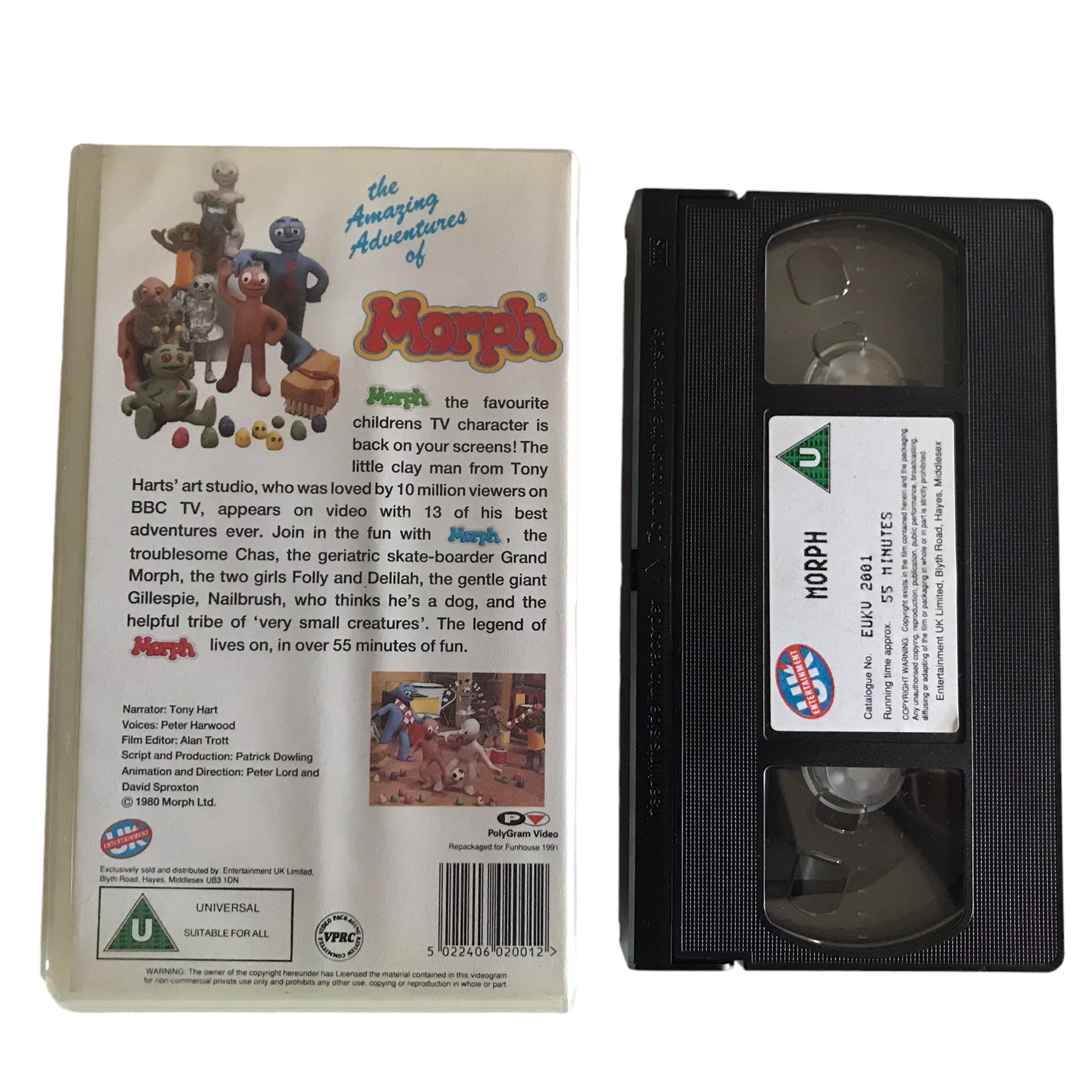 The Amazing Adventures Of Morph - BBC Video - EUKV2001 - Kids - Pal - VHS-