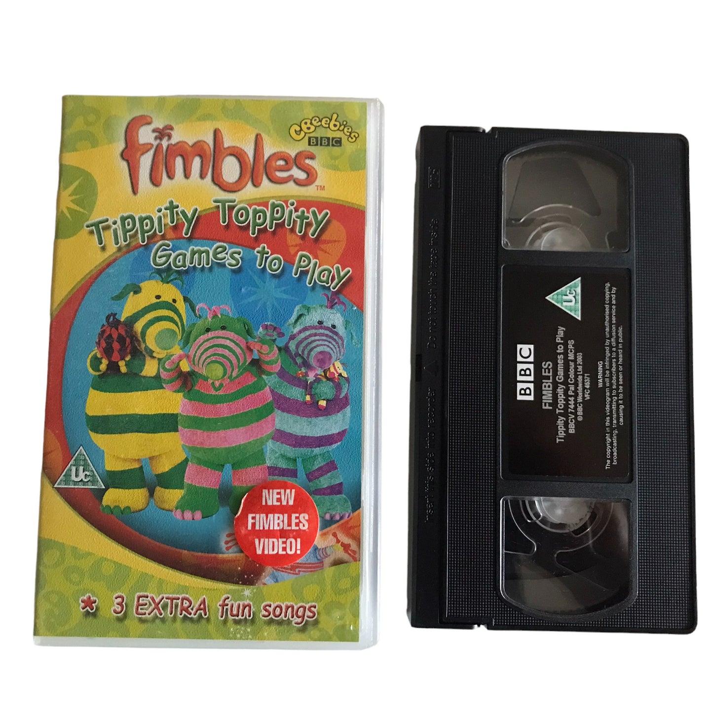 Fimbles - Tippity Toppity Games To Play - BBC Video - BBCV7444 - Kids - Pal - VHS-