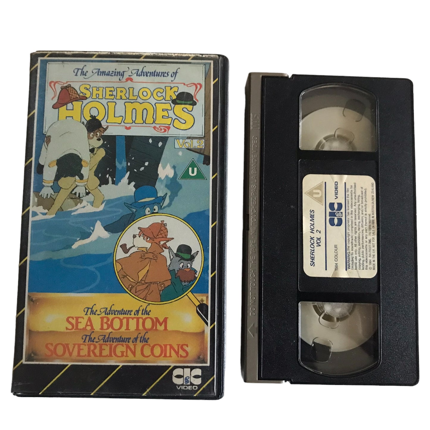Sherlock Holmes Volume 2 - CIC Video - Kids - Pal - VHS-