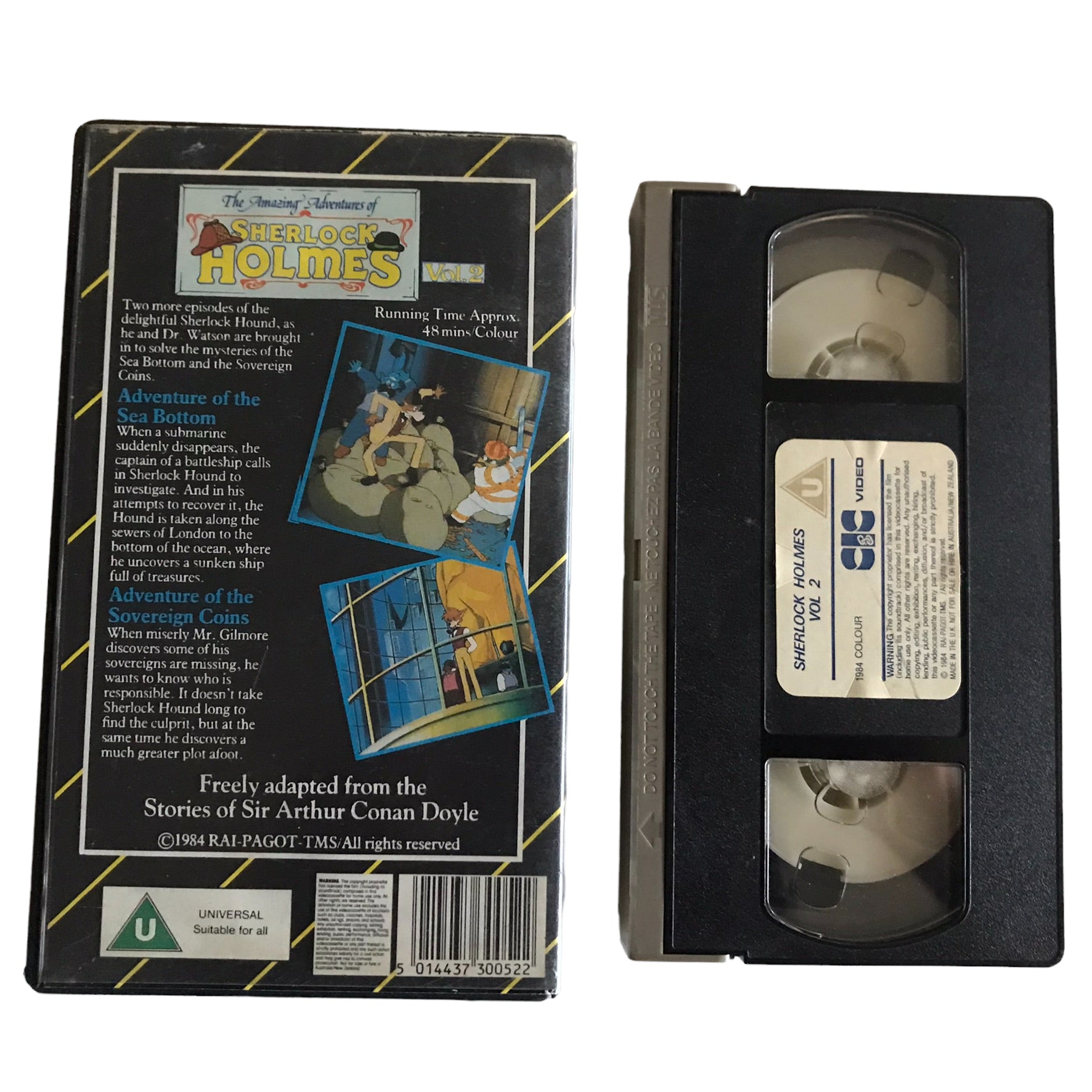 Sherlock Holmes Volume 2 - CIC Video - Kids - Pal - VHS-