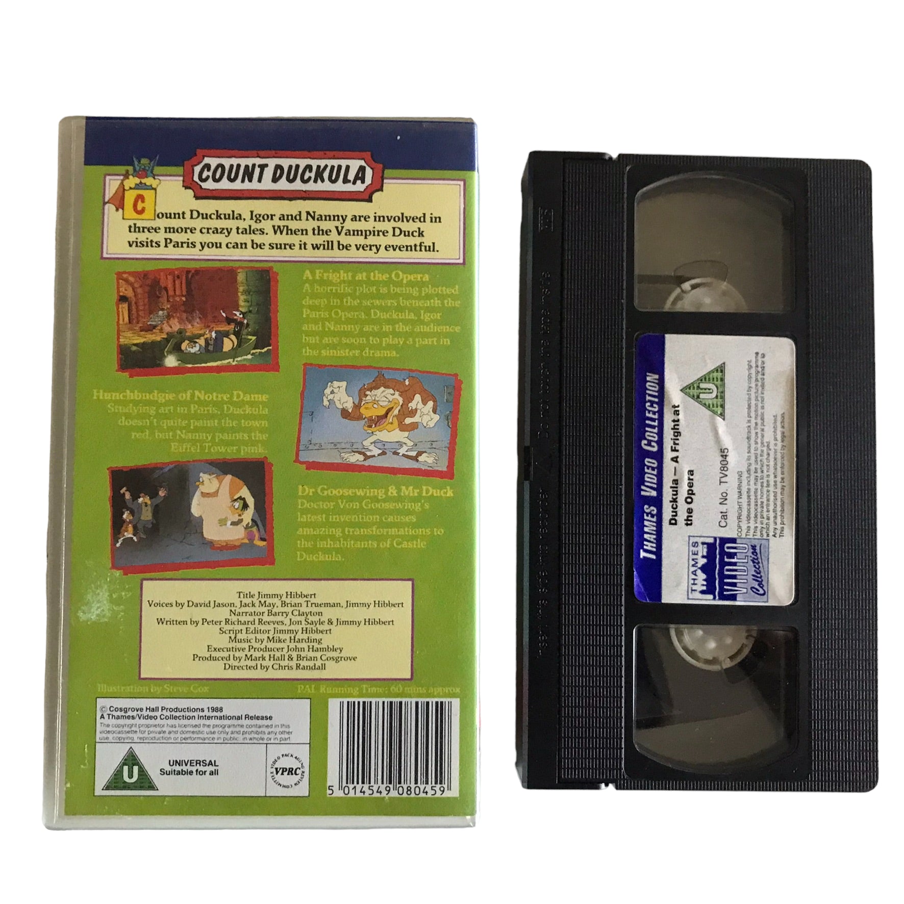 Duckula - A Fight At The Opera - Thames Video - TV8045 - Kids - Pal - VHS-