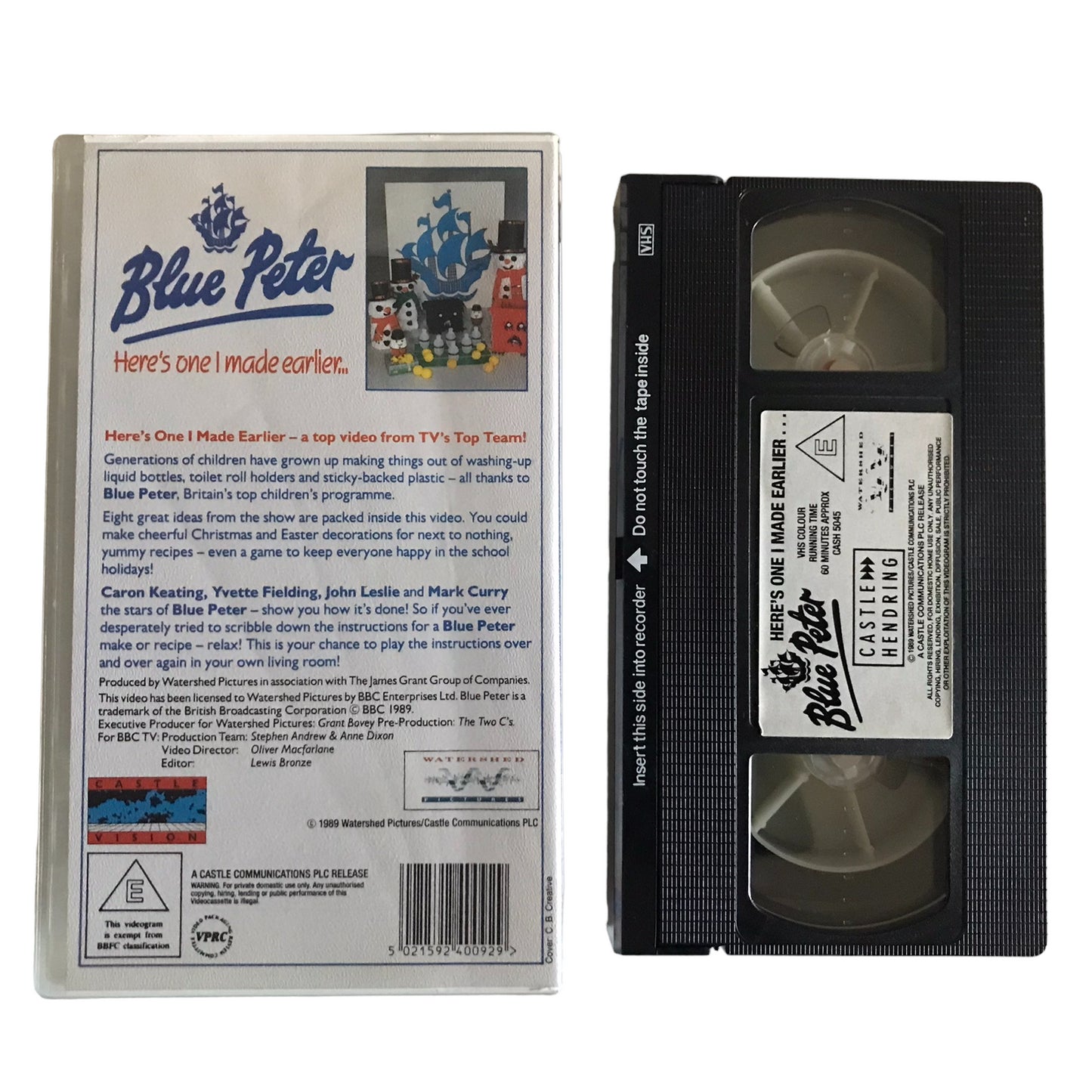 Blue Peter - Here's One I Made Earlier - Castle - Kids - Pal - VHS-