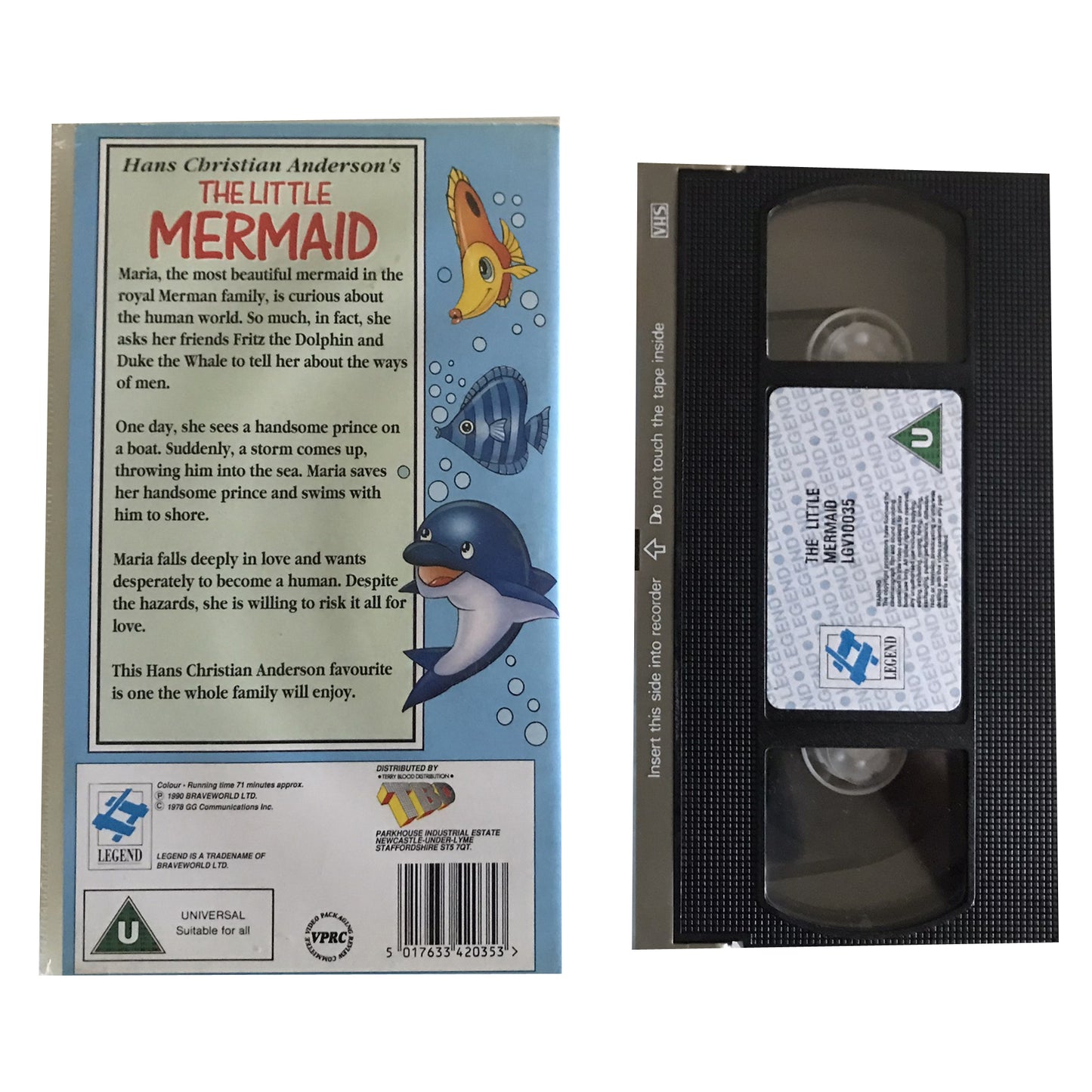 The Little Mermaid - TBD - LGV10035 - Kids - Pal - VHS-