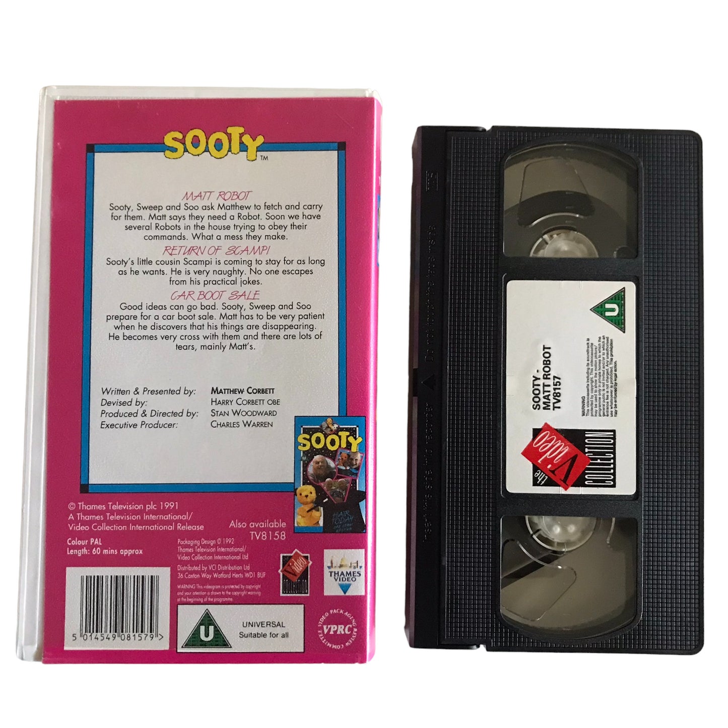 Sooty - Matt Robot - Matthew Corbett - The Video Collection - Kids - Pal - VHS-