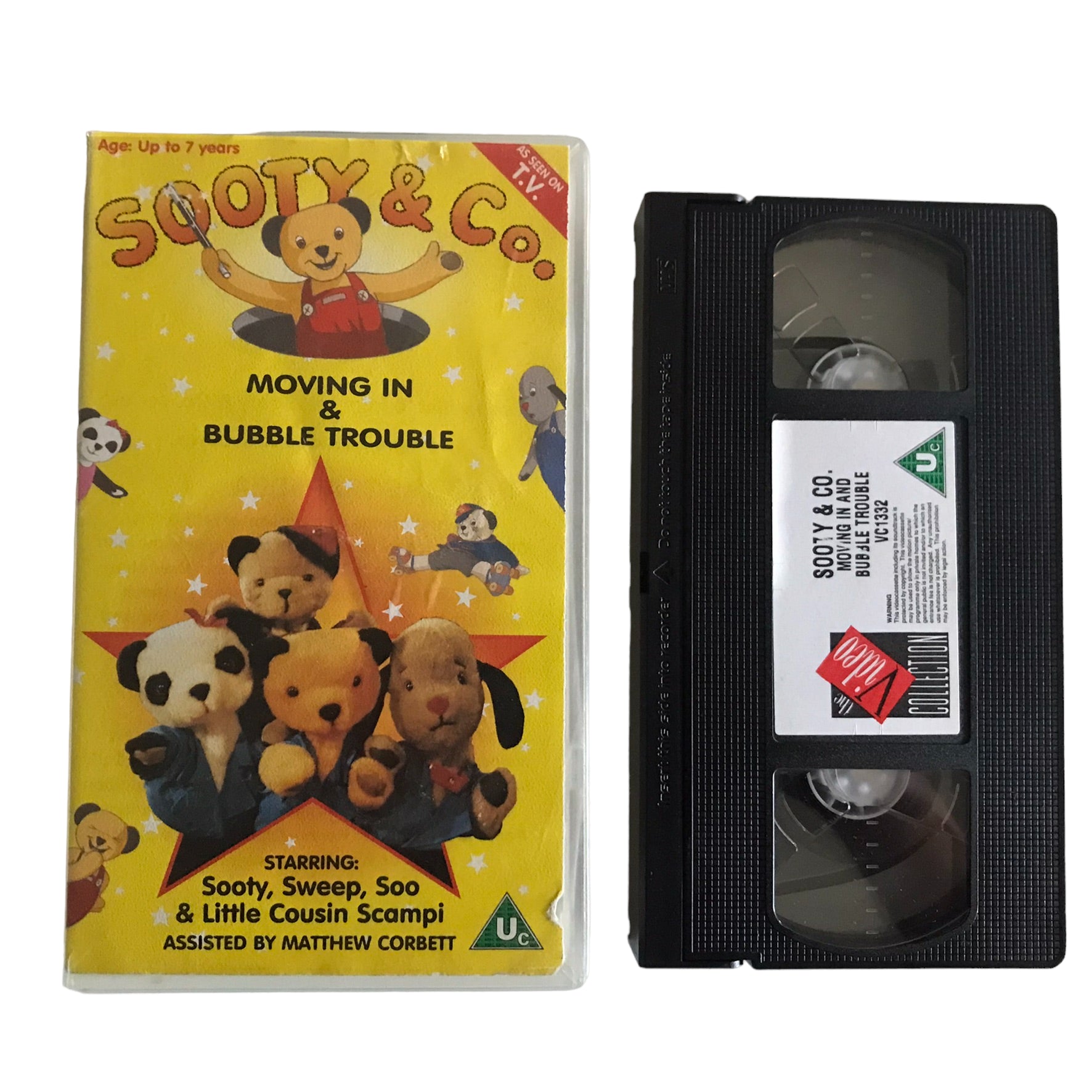 Sooty & CO. - Moving In & Bubble Trouble - Matthew Corbett - The Video Collection - Kids - Pal - VHS-