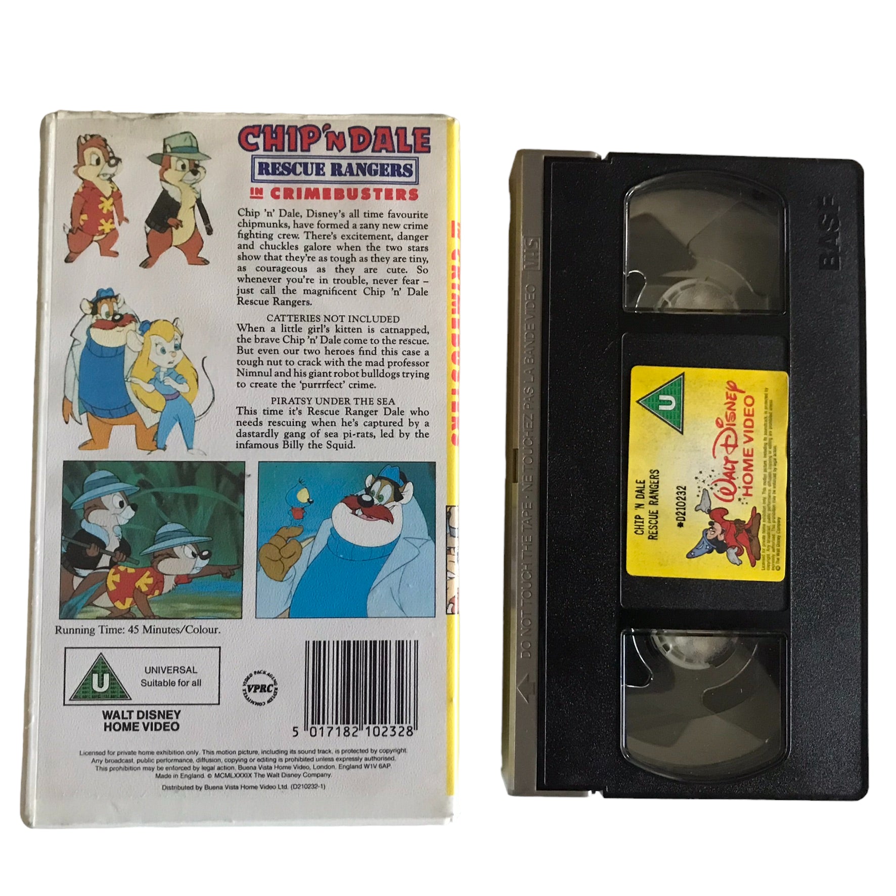 Chip & Dale - Rescue Rangers - Walt Disney Home Video - D210232 - Kids - Pal - VHS-