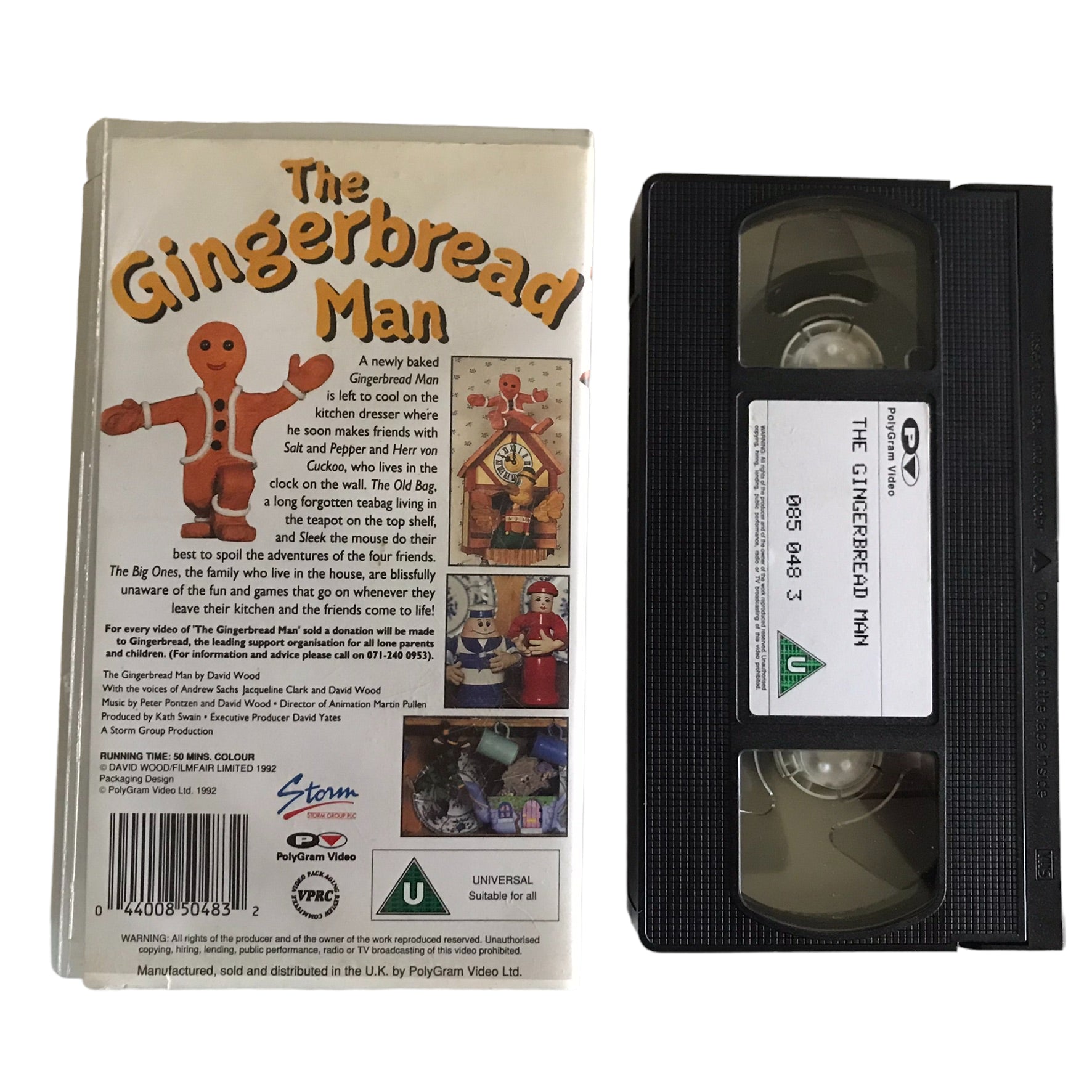 The Gingerbread Man - PolyGram Video - 850483 - Kids - Pal - VHS-