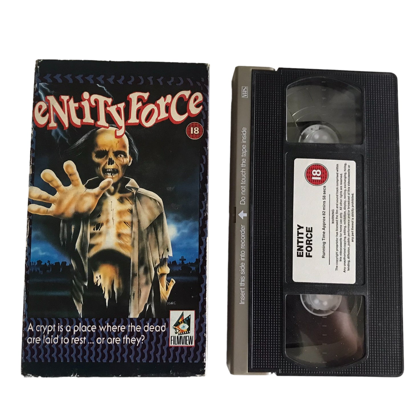 Entity Force - Meg Tilly - Filmview - Horror - Pal - VHS-