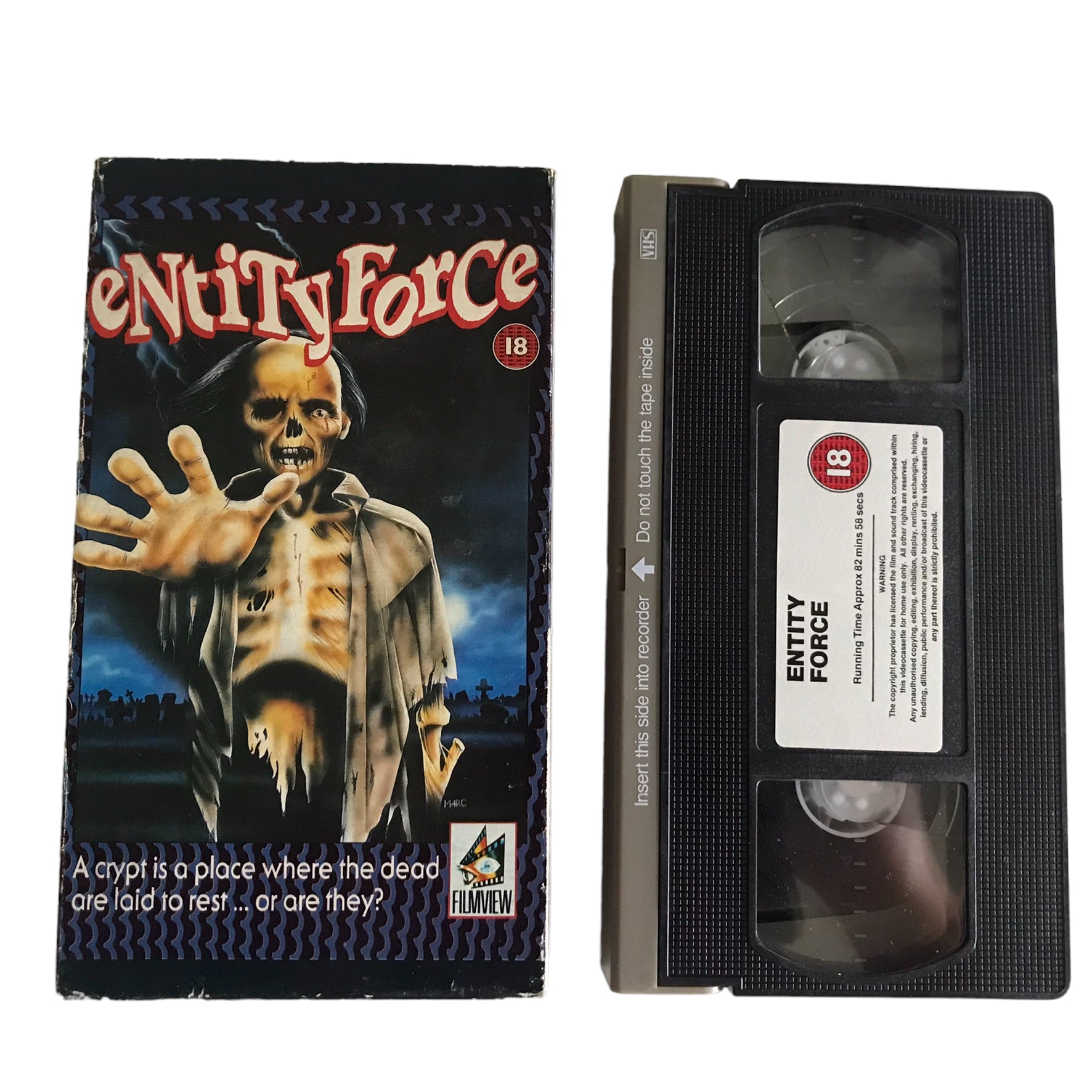 Entity Force - Meg Tilly - Filmview - Horror - Pal - VHS-