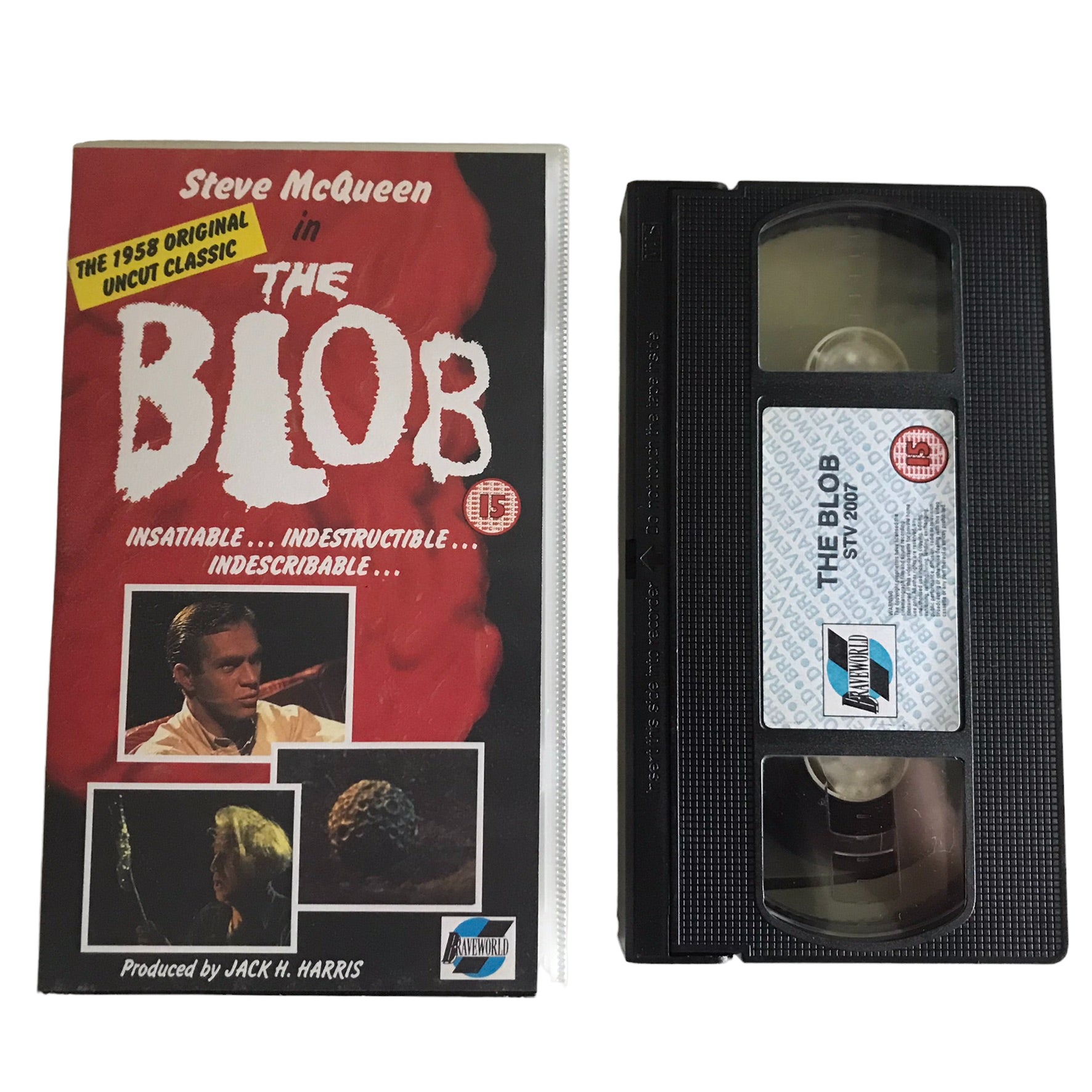 The Blob - Steve McQueen - Braveworld - Horror - Pal - VHS-