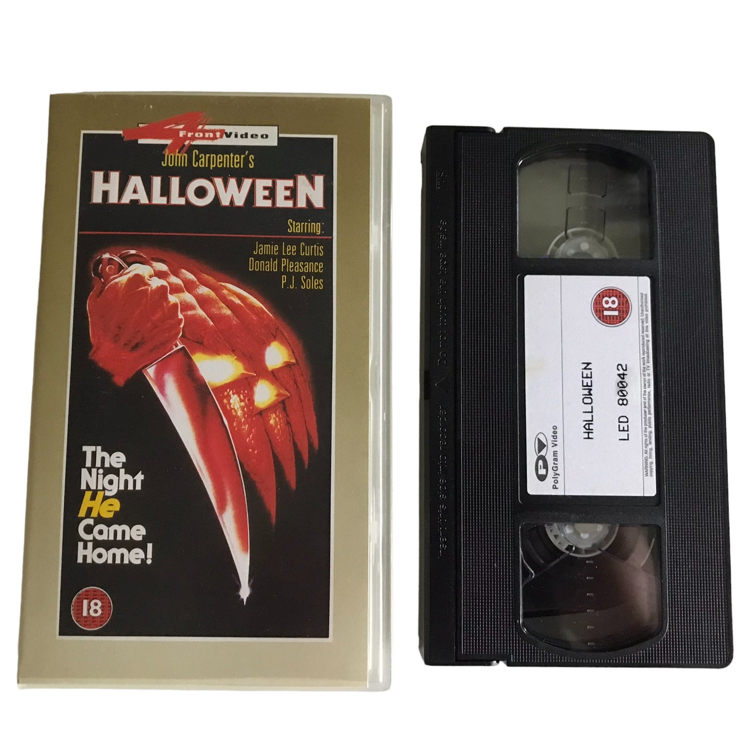 Halloween - Donald Pleasance - PolyGram Video - Horror - Pal - VHS-