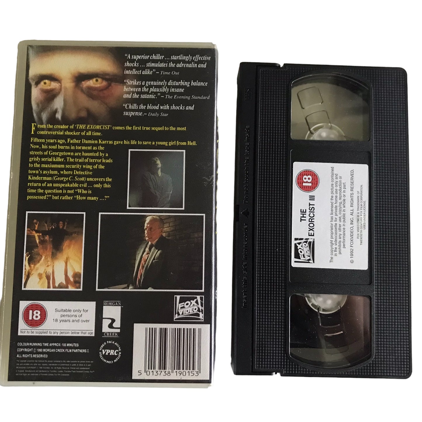 The Exorcist 3 - George C. Scott - FOX VIDEO - Horror - Pal - VHS-