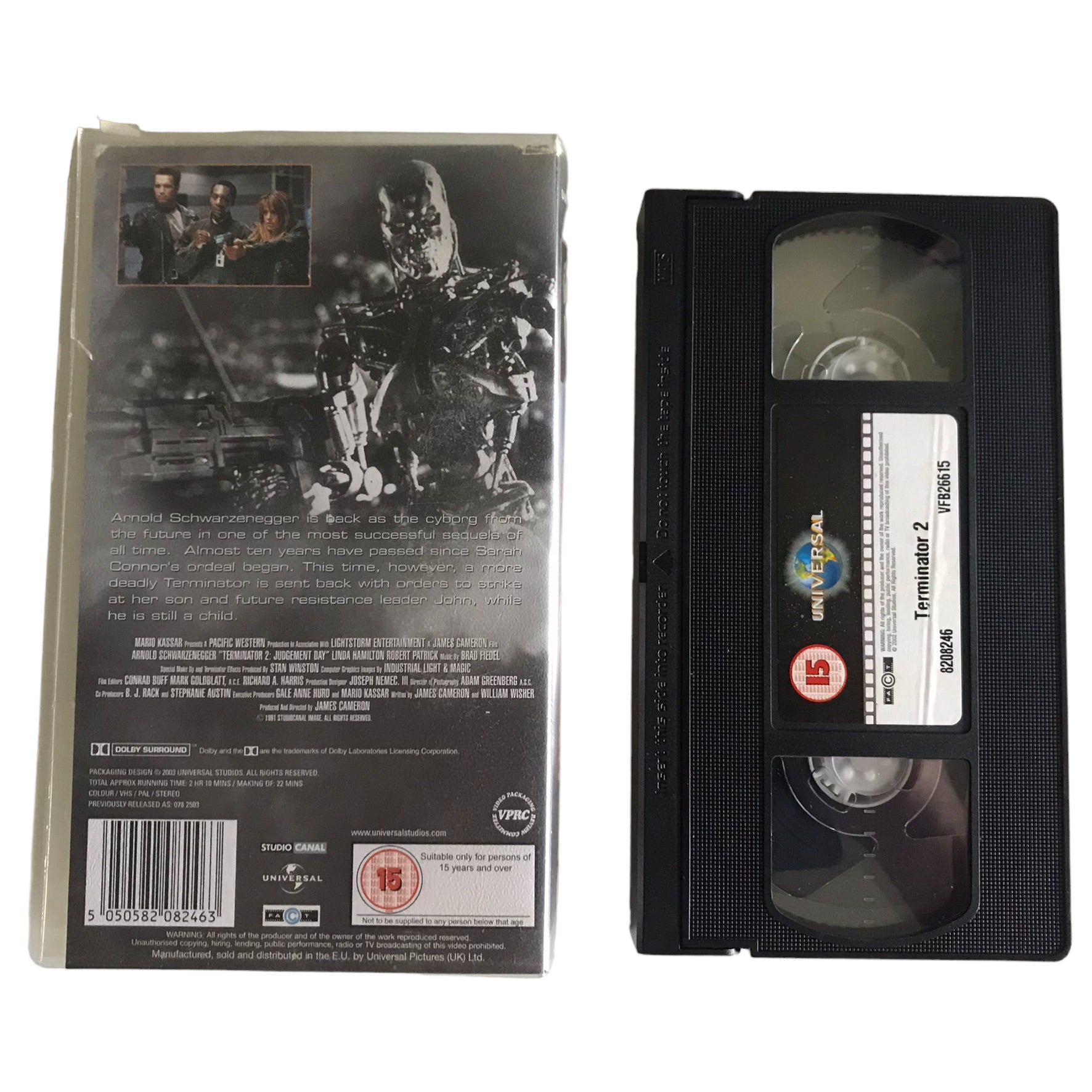 Terminator 2 - Arnold Schwarzenegger - Universal - Action - Pal - VHS-