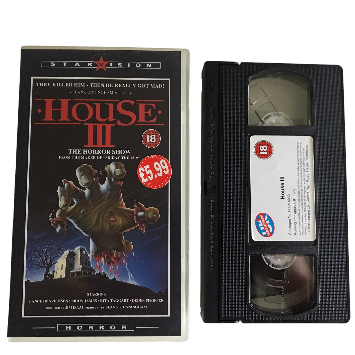 House 3 - Lance Henriksen - Entertainment Video - Horror - Pal - VHS-