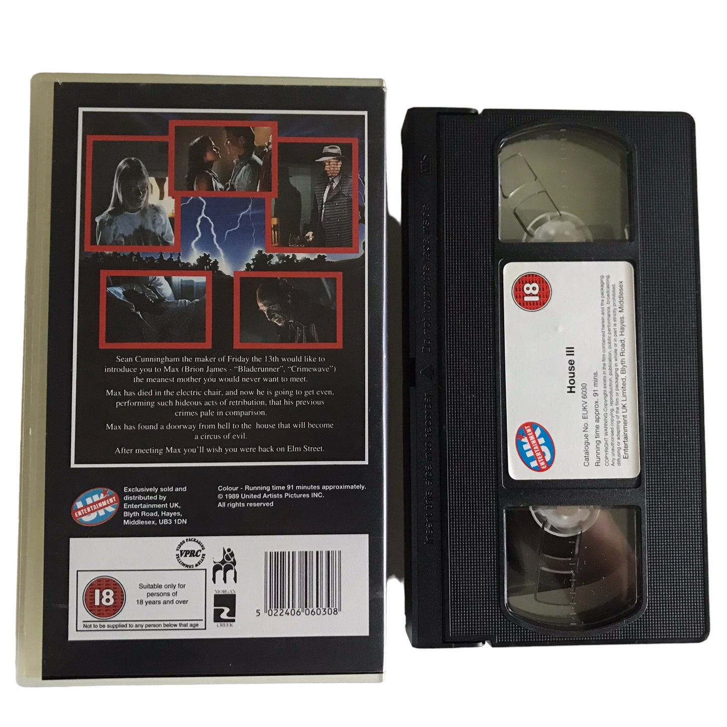 House 3 - Lance Henriksen - Entertainment Video - Horror - Pal - VHS-