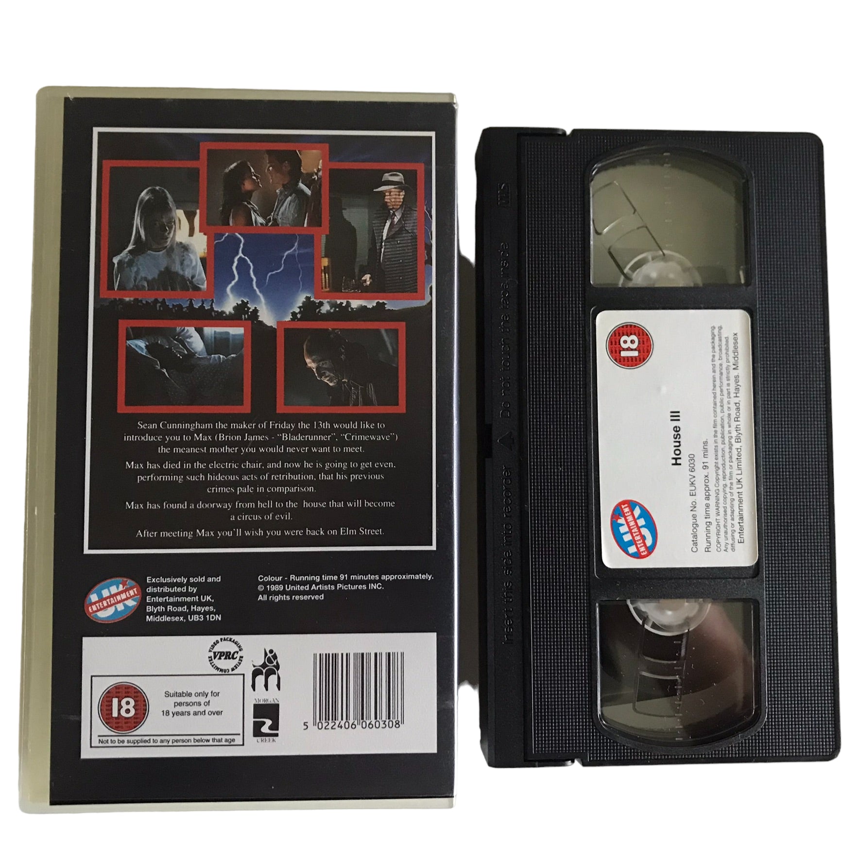 House 3 - Lance Henriksen - Entertainment Video - Horror - Pal - VHS-