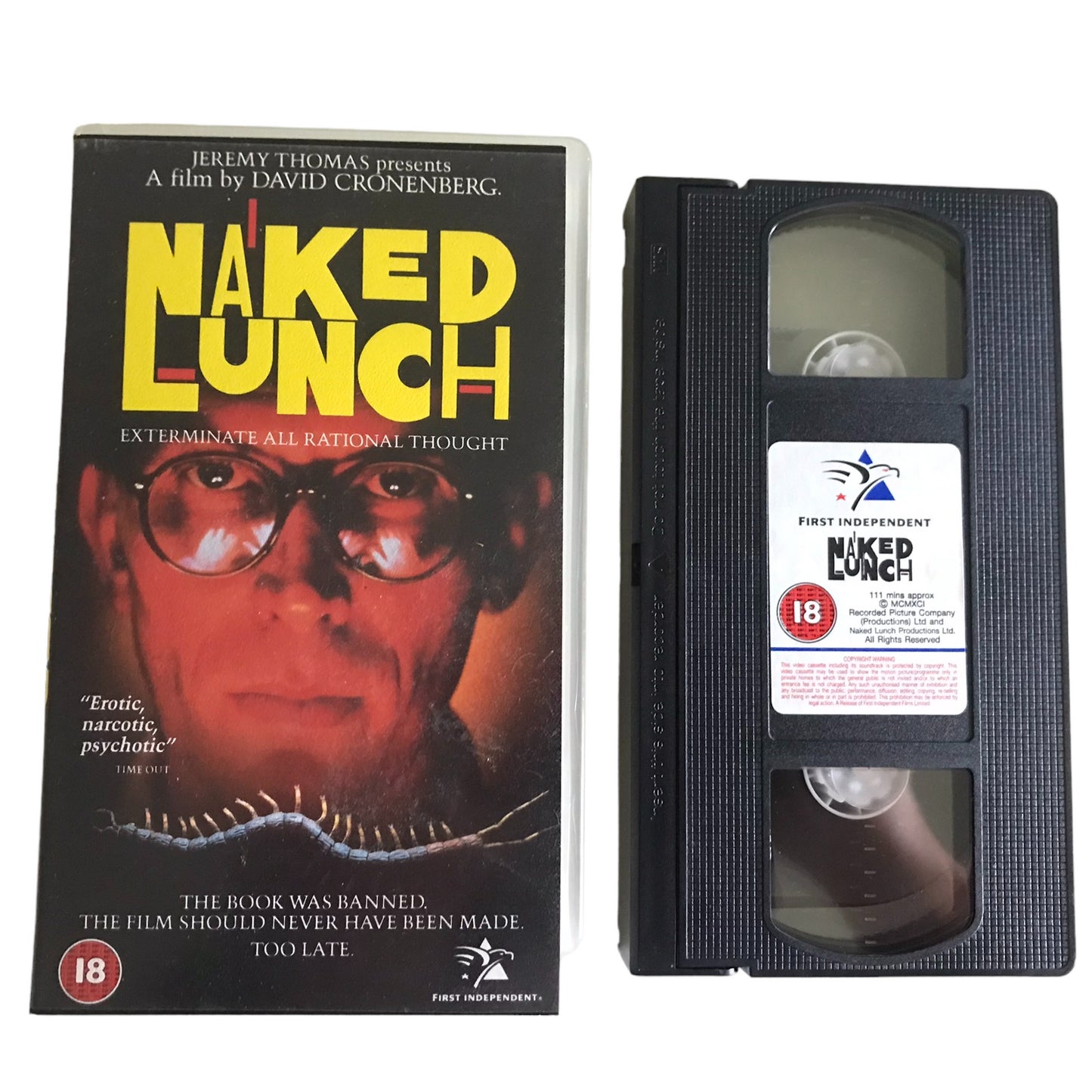 Naked Lunch - Peter Weller - First Independent - Horror - Pal - VHS-