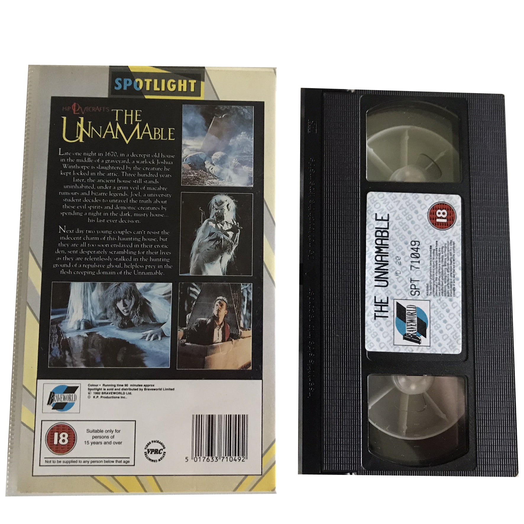 The Unnamable - Charles Klausmeyer - Braveworld - Horror - Pal - VHS-