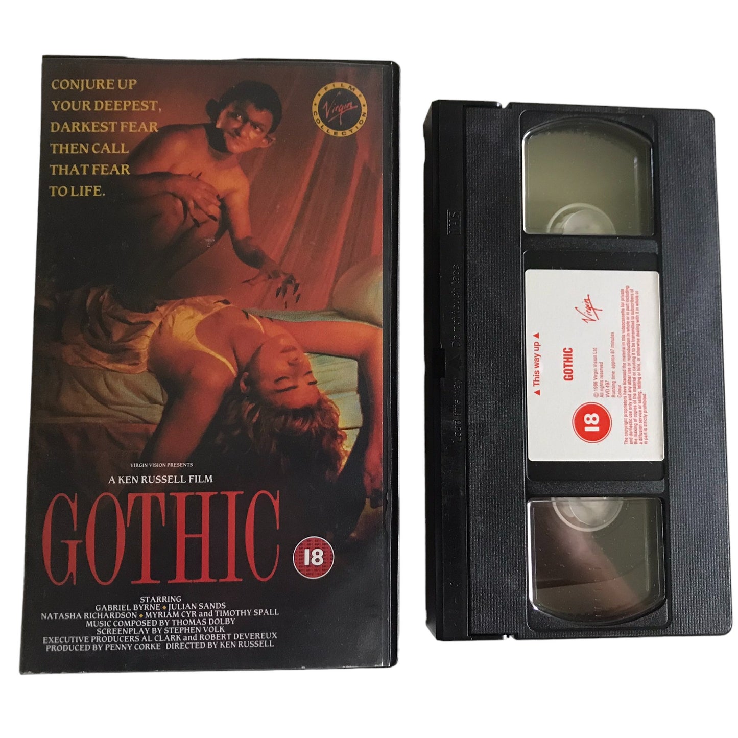 Gothic - Gabriel Byrne - Virgin Film Collection - Horror - Pal - VHS-