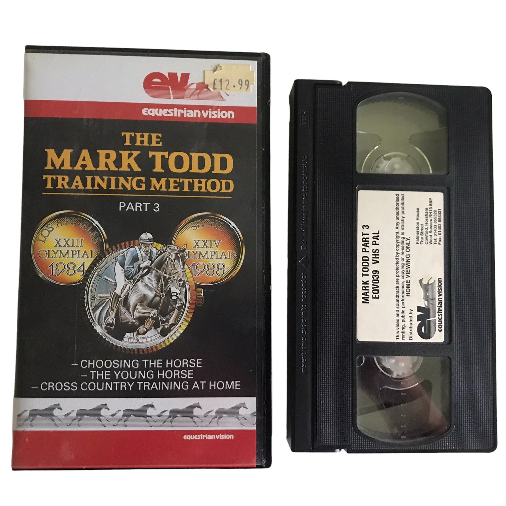 The Mark Todd Training Method Part - 3 - Equestrian Vision - Action - Pal - VHS-