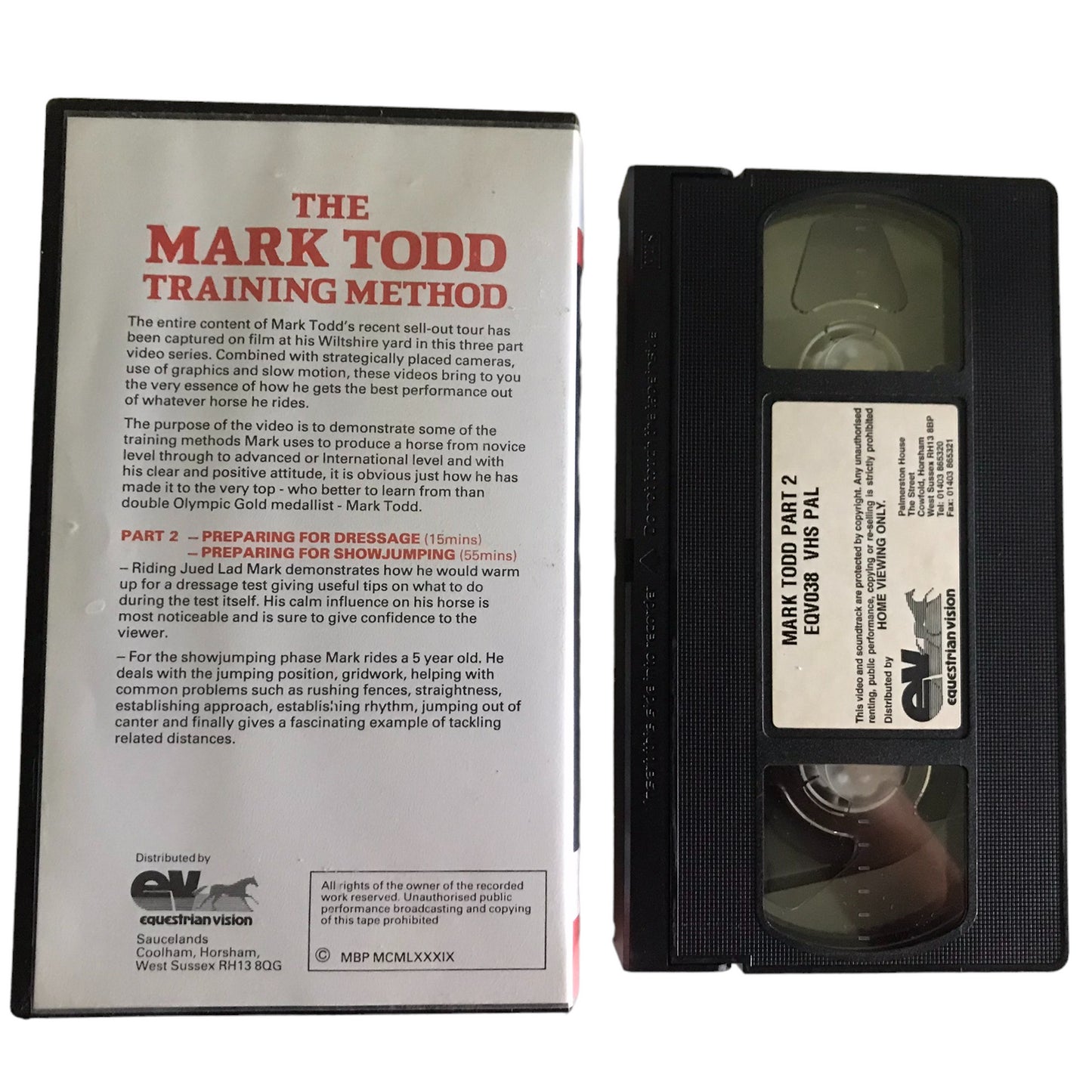 The Mark Todd Training Method Part - 2 - Equestrian Vision - Action - Pal - VHS-