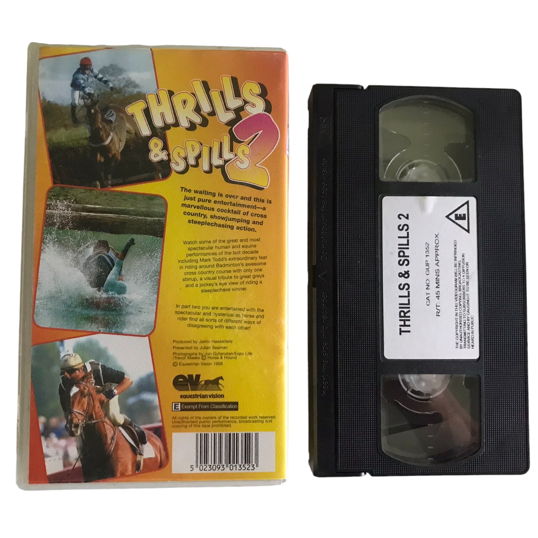 Thrills u0026 Spills 2 - Equestrian Vision - Action - Pal - VHS 5023093013523 –  Golden Class Movies LTD