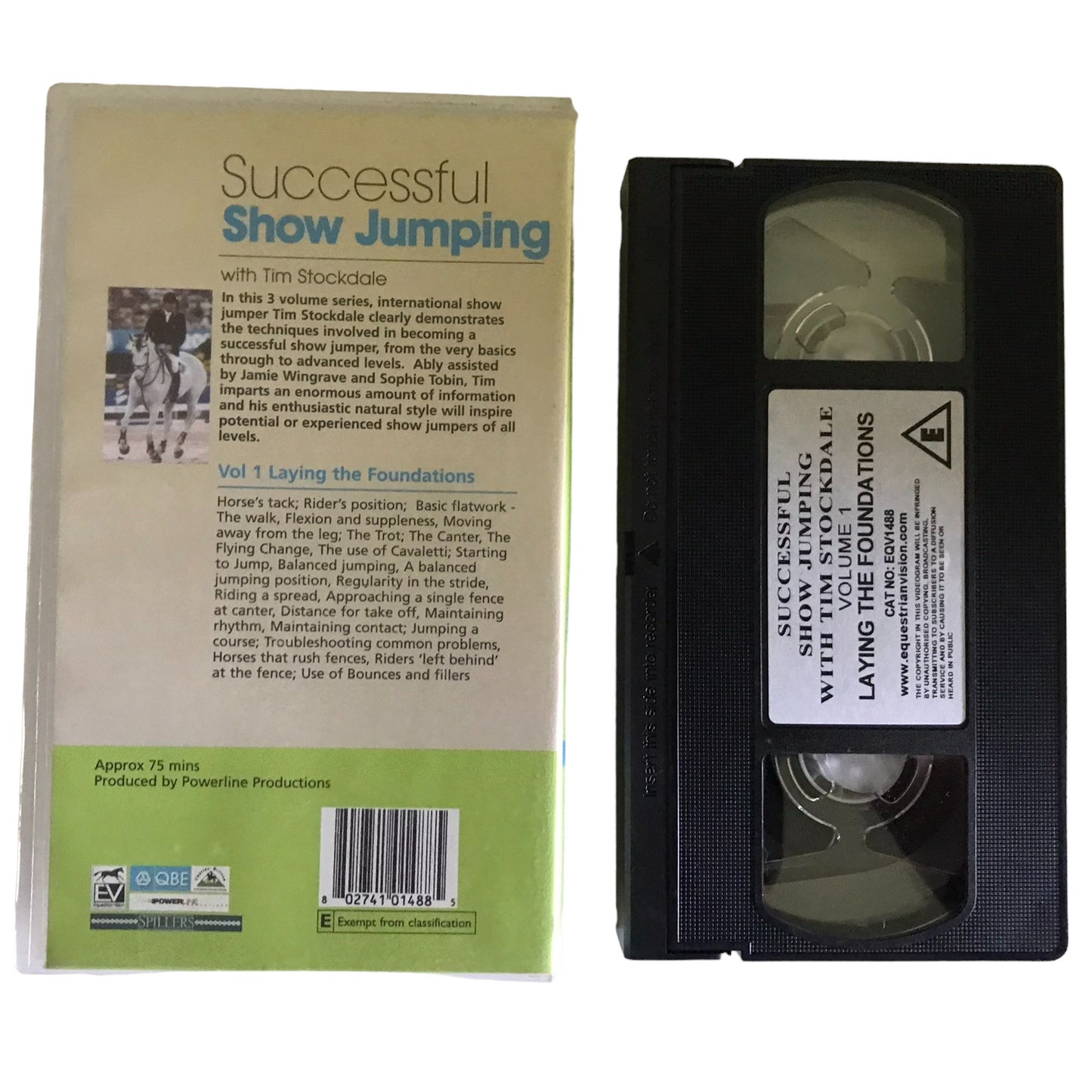 Successful Show Jumpimg With Tim Stockdale Volume 1 - Equestrian Vision - Action - Pal - VHS-