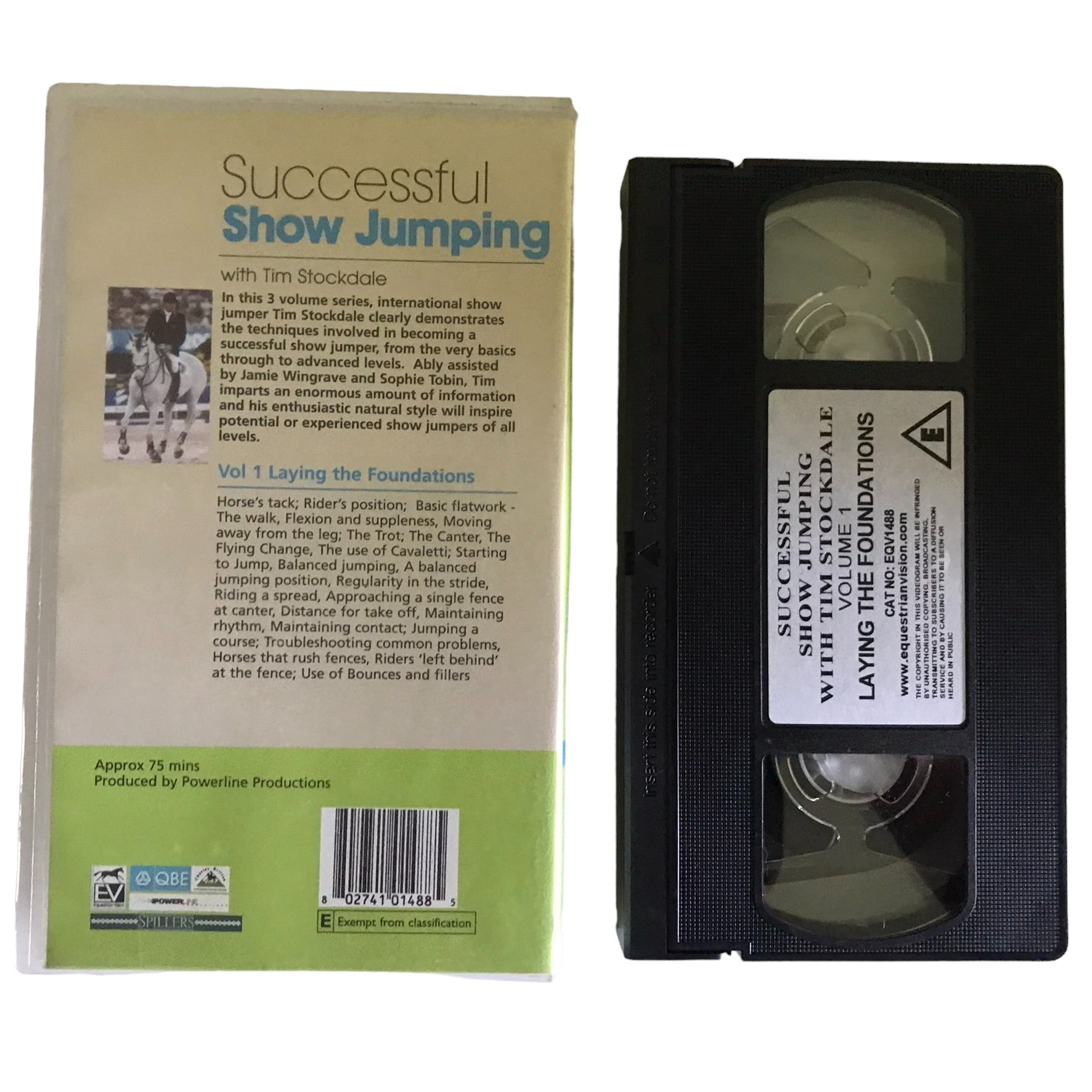 Successful Show Jumpimg With Tim Stockdale Volume 1 - Equestrian Vision - Action - Pal - VHS-