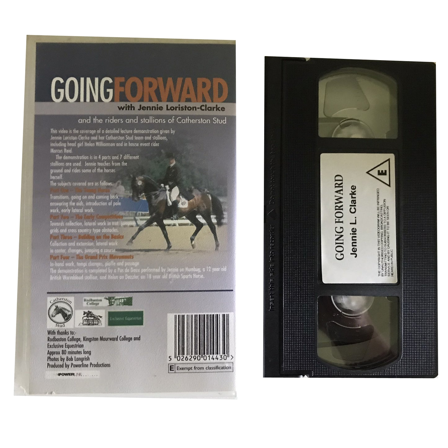 Going Forward - Jennie L. Clarke - Equestrian Vision - Action - Pal - VHS-